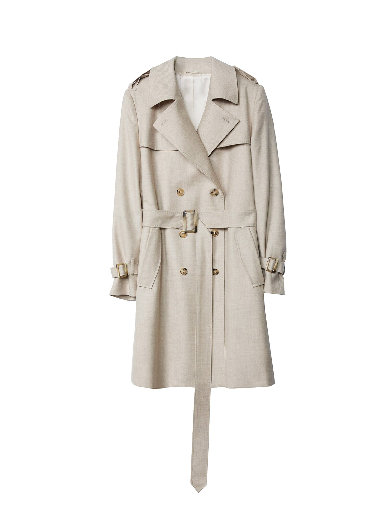 GOBI Cashmere Cappotto di mezza stagione 'Women's Double Breasted Cashmere Trench Coat'  champagne