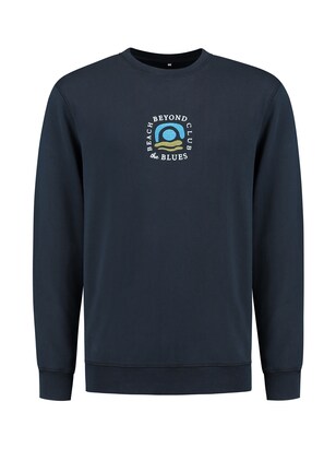 Shiwi Sweatshirt ‘Beyond The Blues’ Navy / Azuur / Olijfgroen / Wit