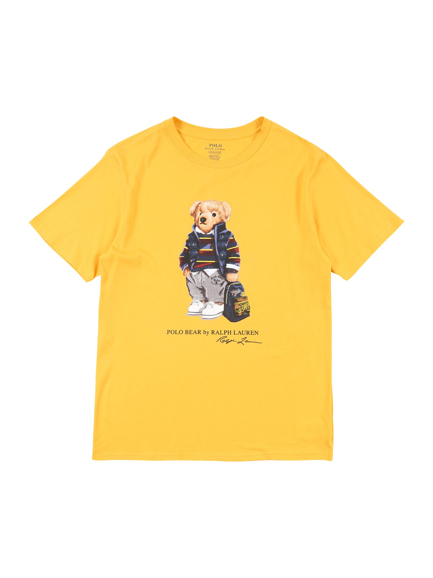 POLO RALPH LAUREN Marškinėliai  geltona / smėlio / ruda / šviesiai pilka