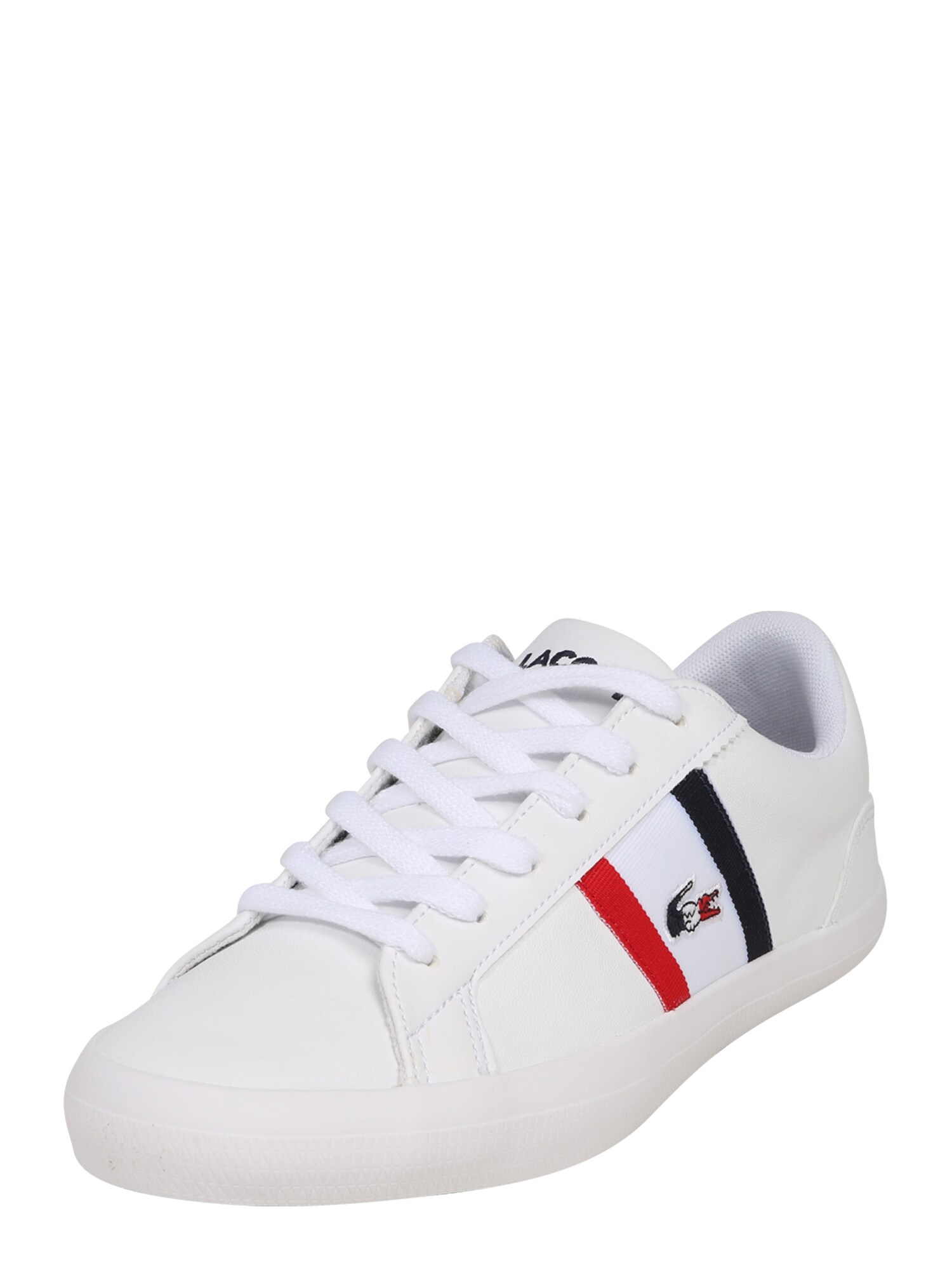 LACOSTE Sportbačiai be auliuko 'Lerond'  žalia / balta / tamsiai mėlyna / raudona