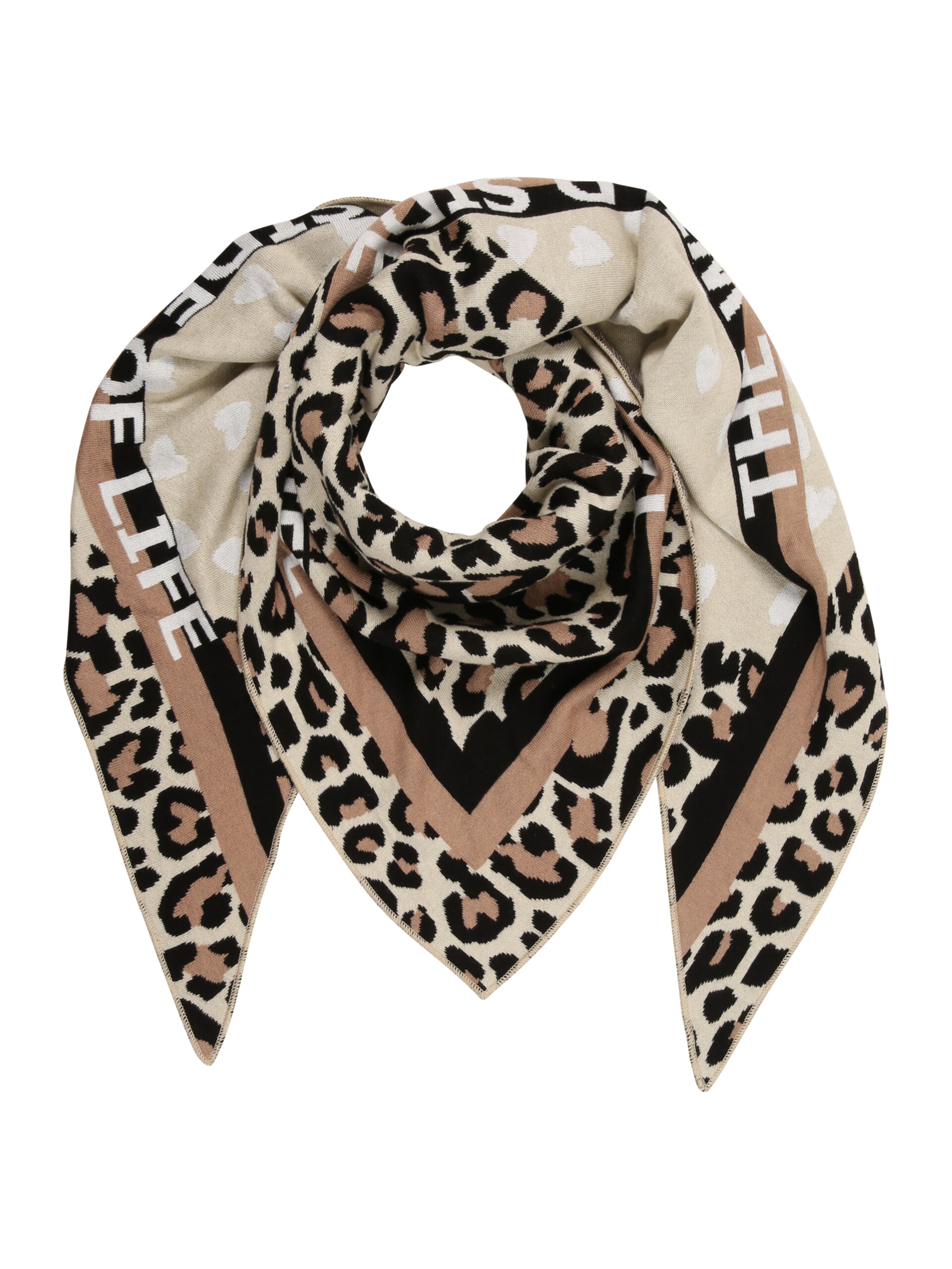 Zwillingsherz Scarf ecru / mocka / svart halsdukar & sjalar dam