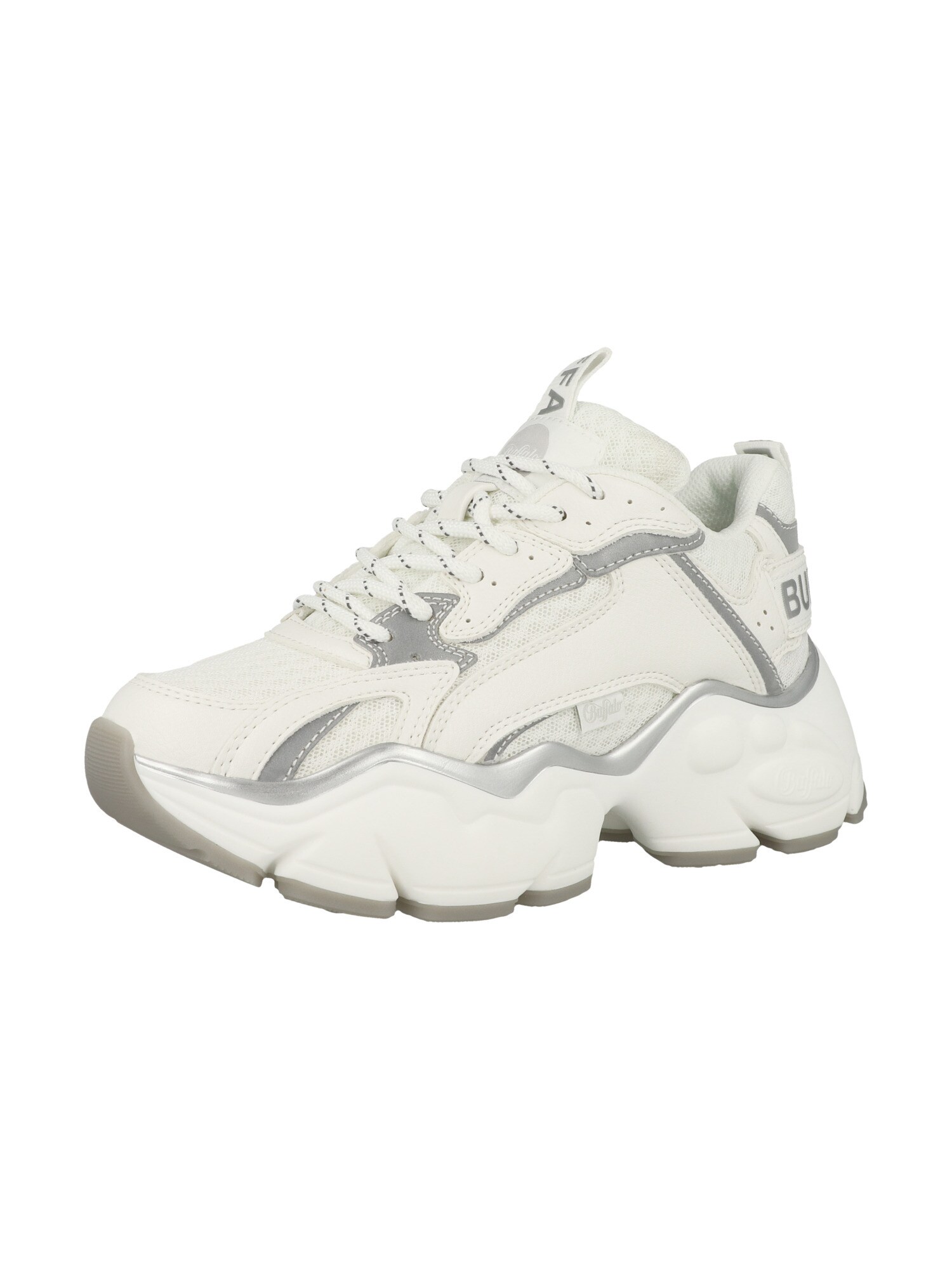 BUFFALO Zapatillas deportivas bajas 'Binary Shadow' gris / plata / blanco