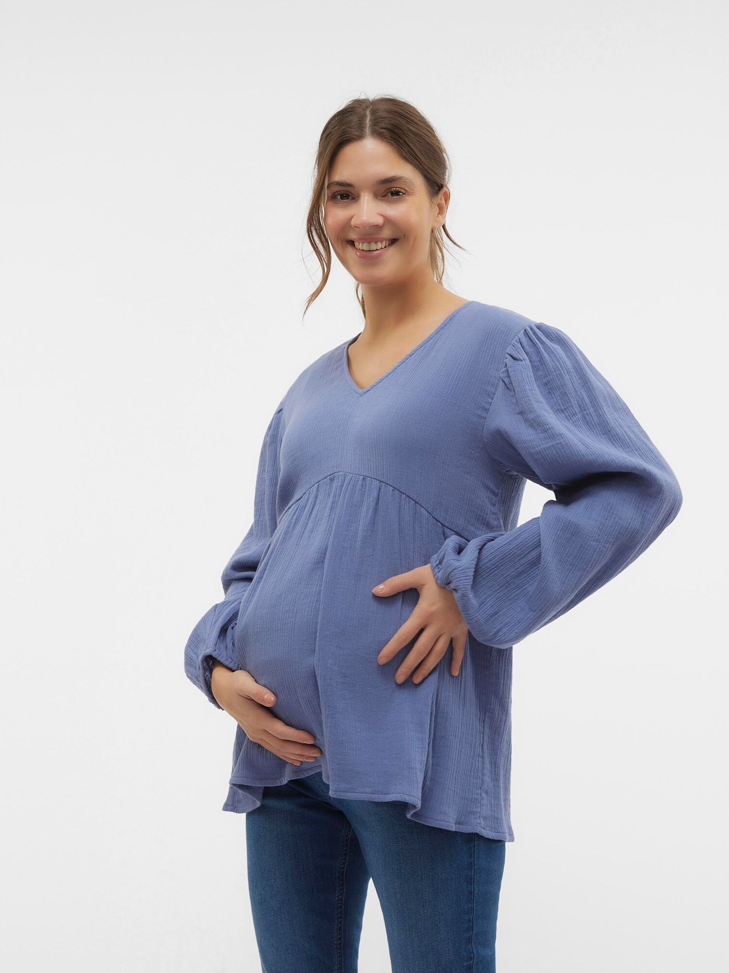 MAMALICIOUS Blúz 'VESTER'  zafir termék 2. képe