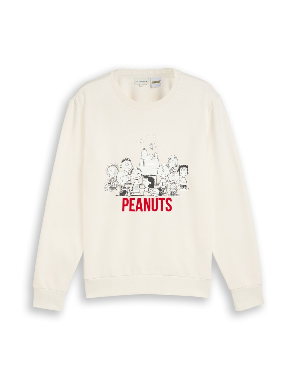 Sweatshirt 'Peanuts' knallröd / svart