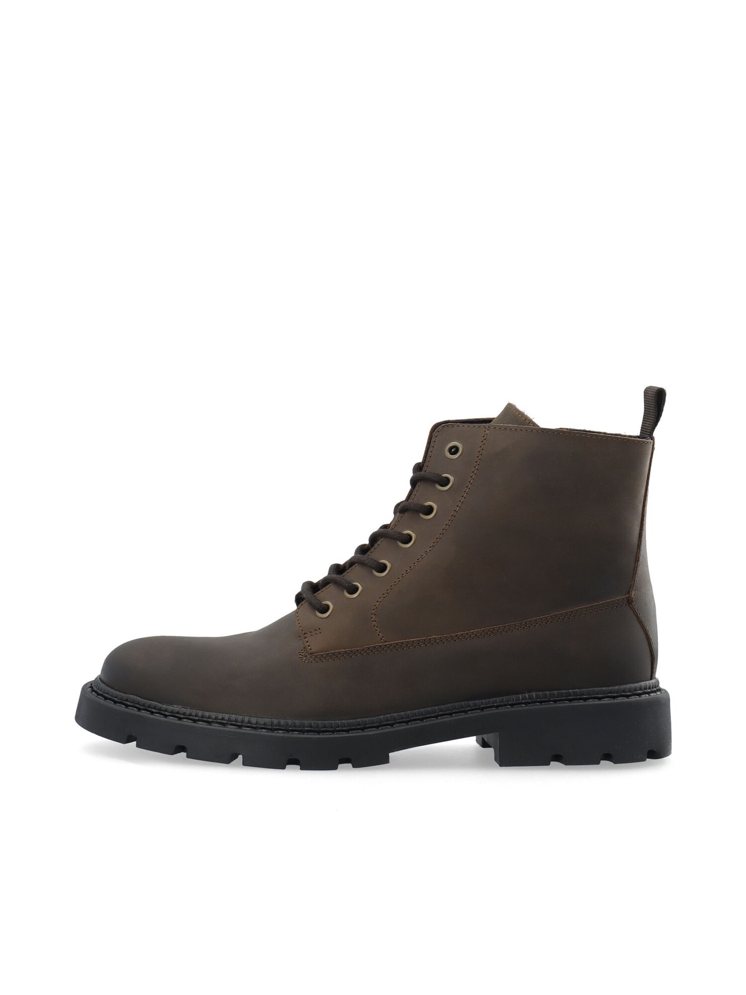 Bianco Botas con cordones 'JEFF ' marrón