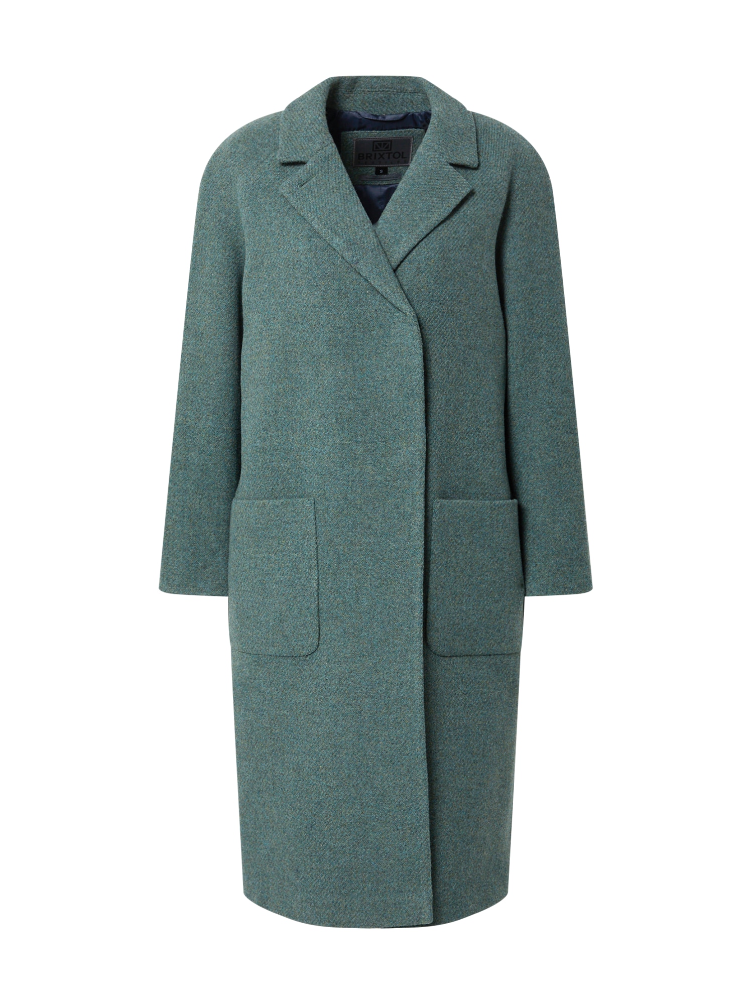 Brixtol Textiles Demisezoninis paltas 'Deb' smaragdinė spalva