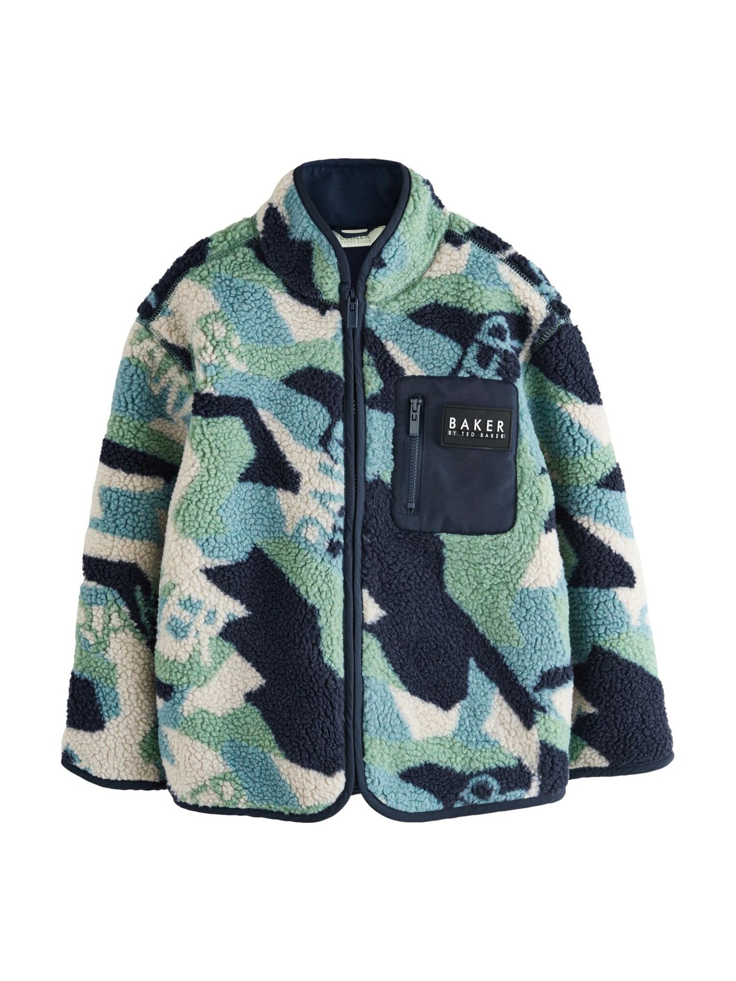 Baker by Ted Baker Jachetă  fleece  albastru închis / verde