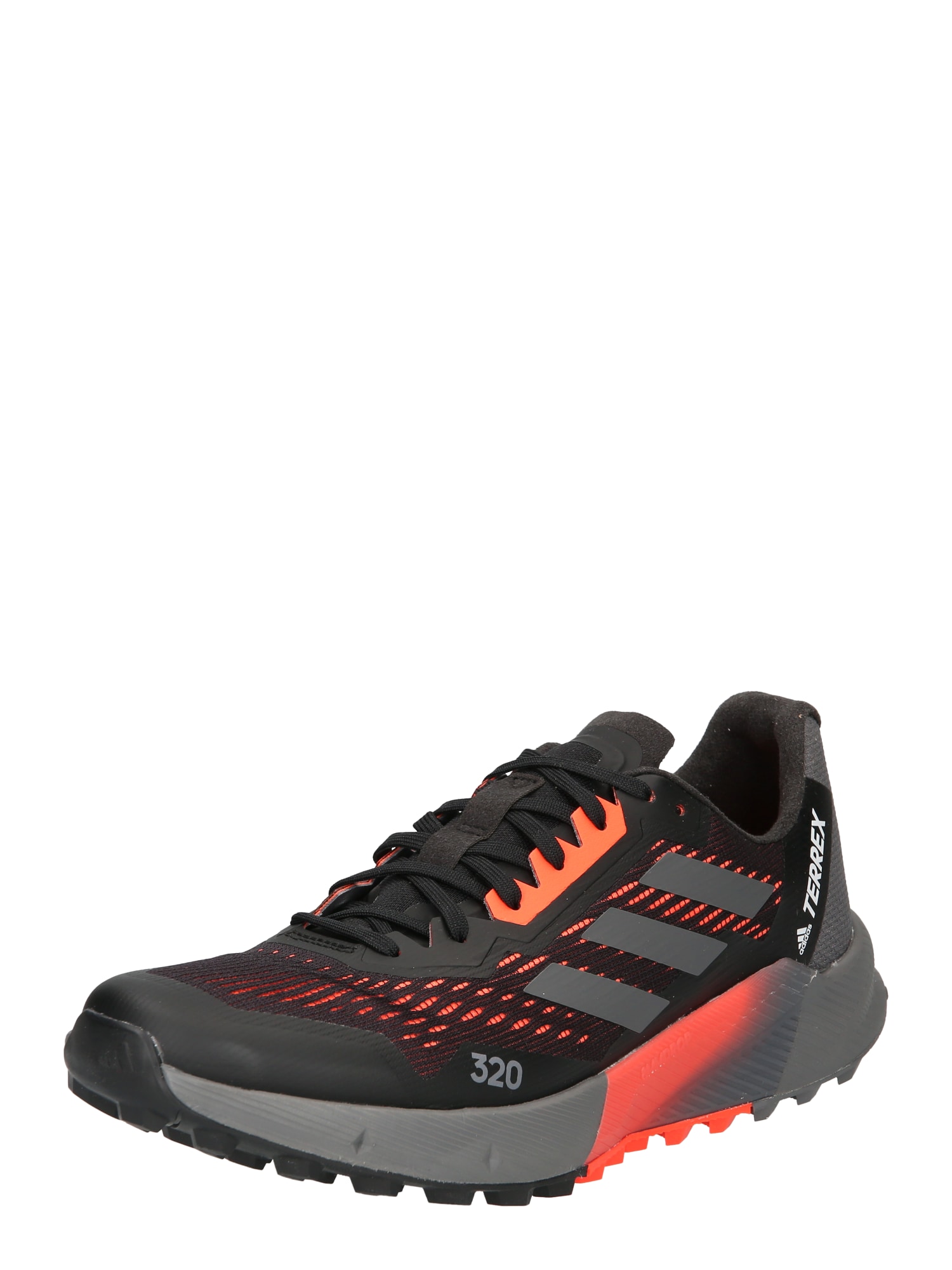 adidas Terrex Bėgimo batai 'Agravic Flow 2.0' juoda / oranžinė / pilka / balta