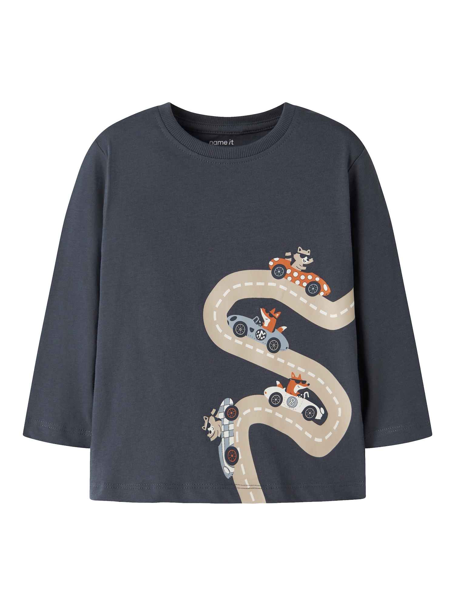 NAME IT Tricou NMMVAGNO alb kitt / albastru noapte / albastru deschis / portocaliu închis