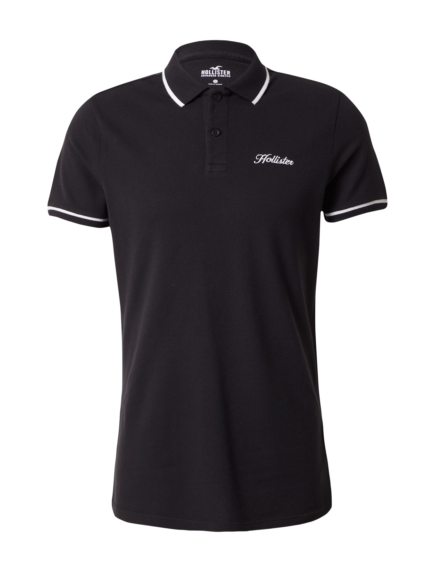 HOLLISTER Majica  črna / bela