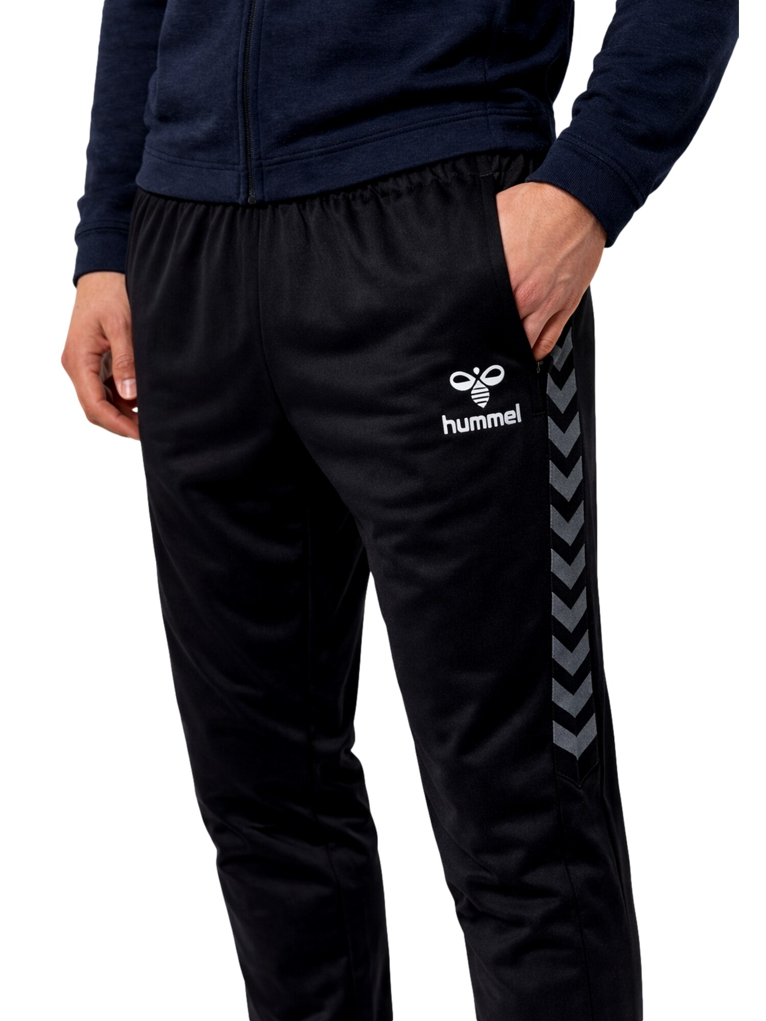 Hummel Pantalón deportivo 'Authentic' gris / negro / blanco – imagen 7