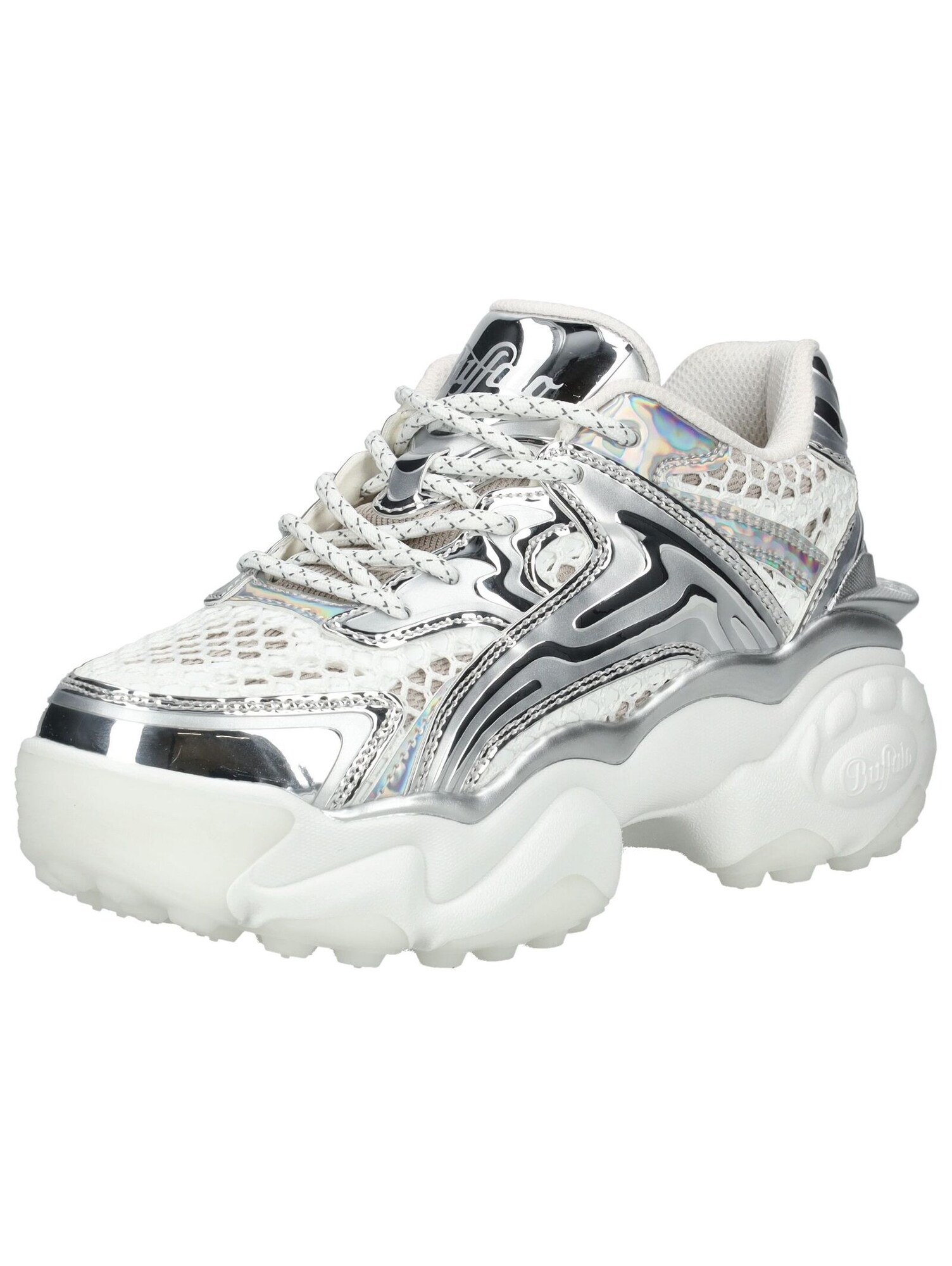 BUFFALO Sneaker low Score Tec  negru / argintiu / alb