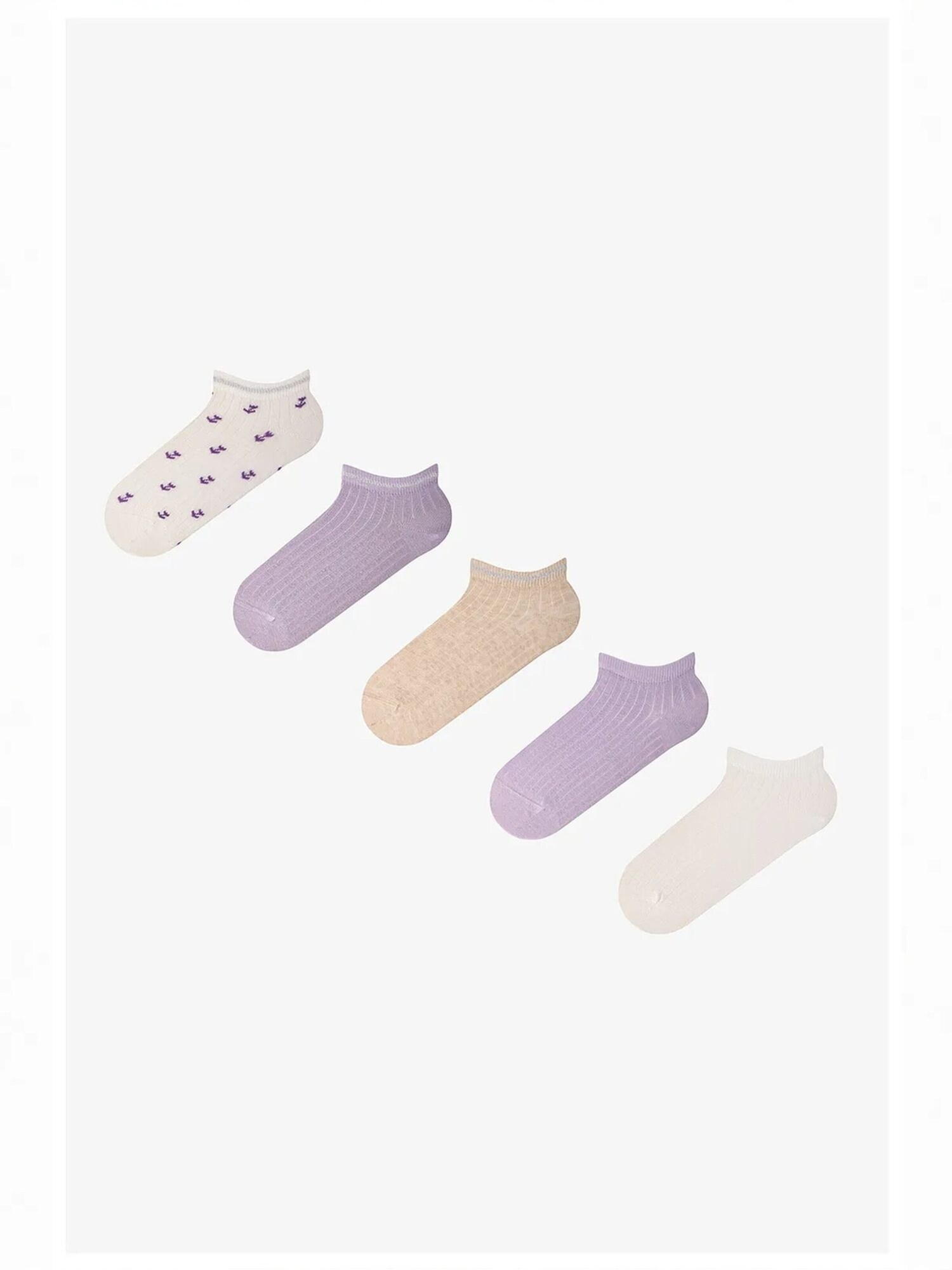 Penti Stopalice 'PENTI Mini Pattern Paar Füßlinge mit kleinem Blumenmuster' oker