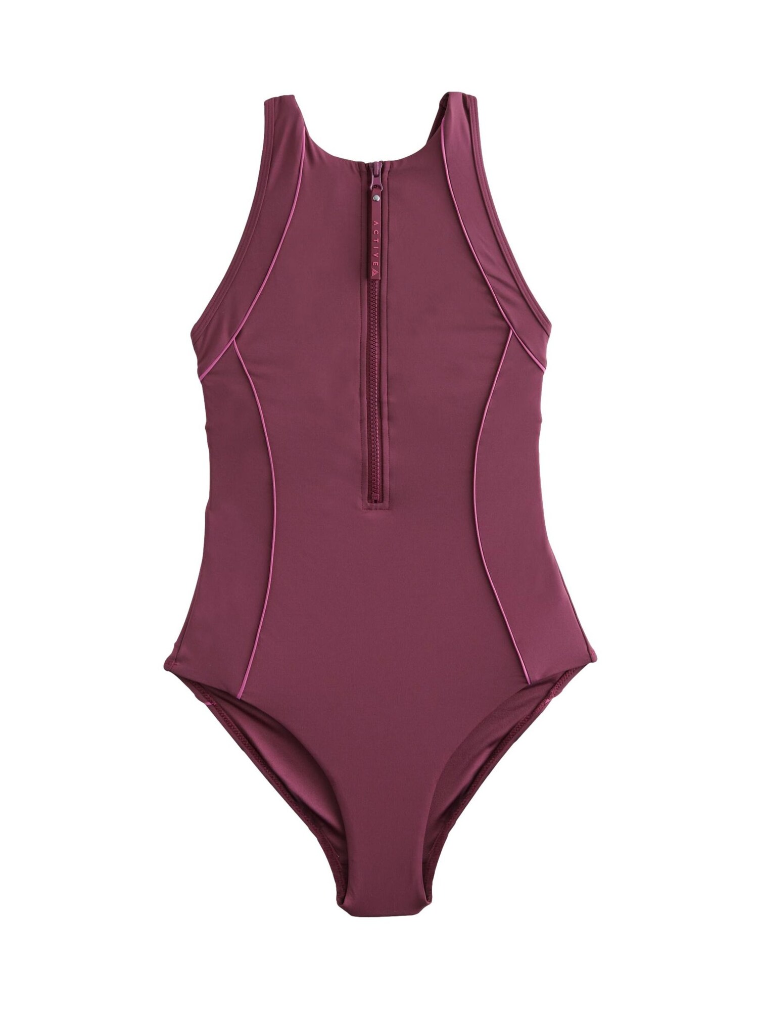 Next Costum de baie sport  roșu vin