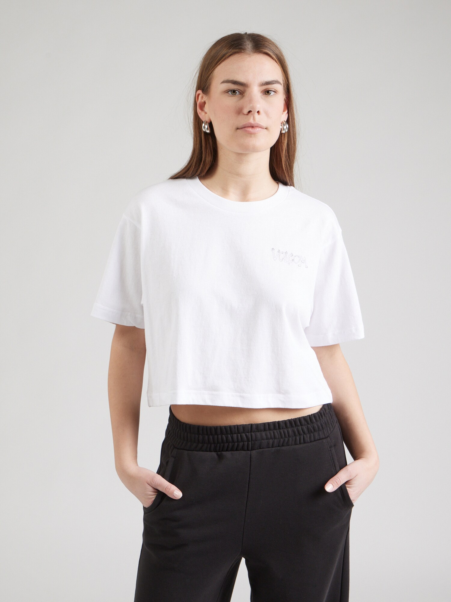 Volcom Póló 'DRUMSTONE'  fekete / fehér termék 2. képe