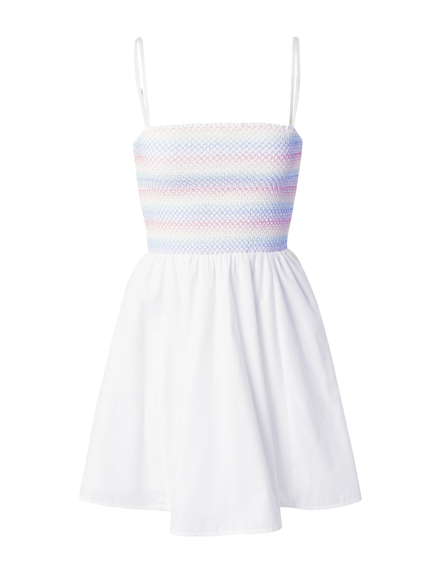 Abercrombie & Fitch Letné šaty 'PRIDE'  nebesky modrá / svetlozelená / pastelovo červená / biela