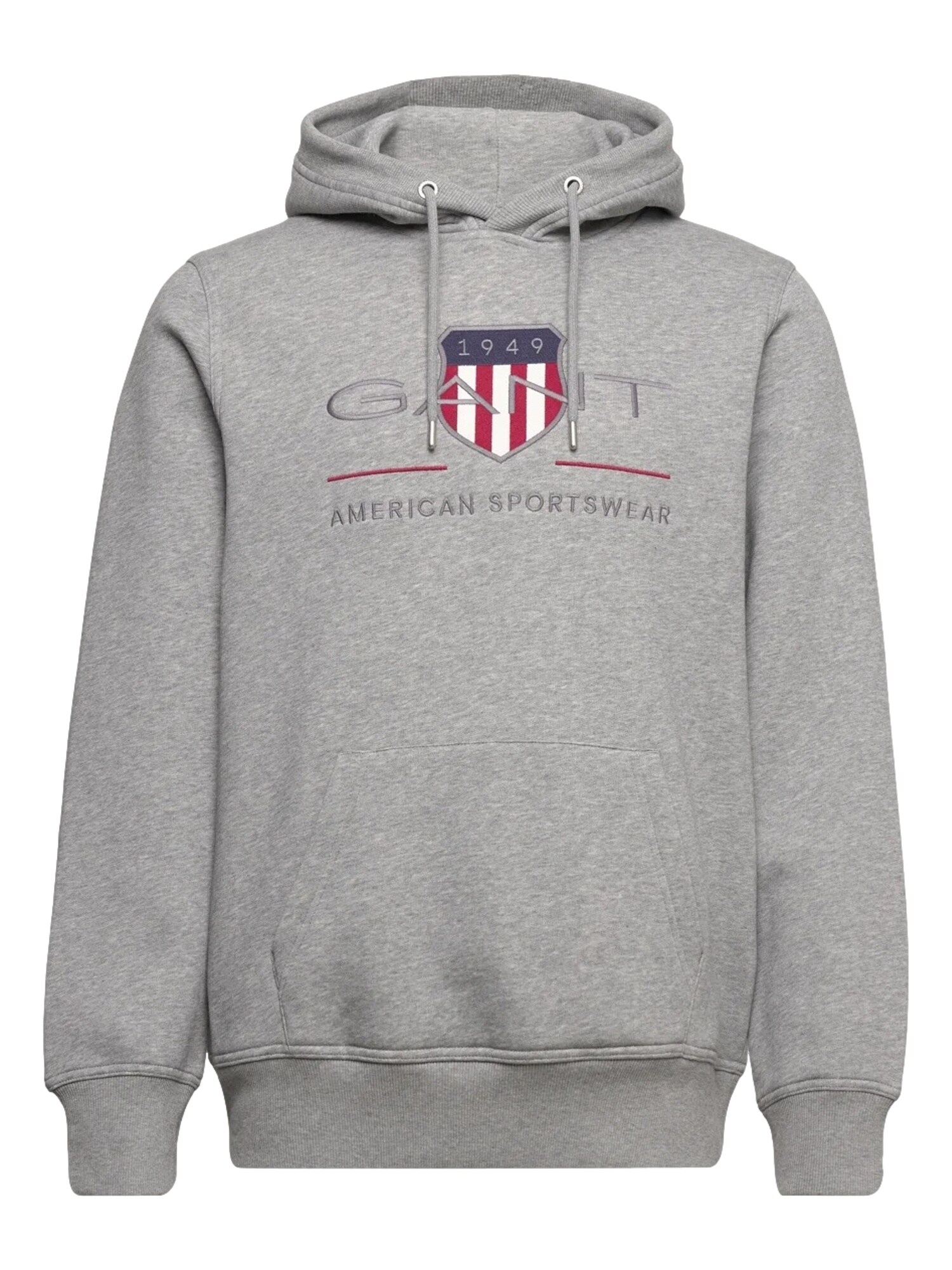 GANT Bluză de molton 'Reg Archive Shield'  albastru închis / gri deschis / roșu / alb
