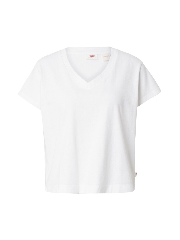 LEVI'S Póló 'Boxy V-Neck Tee' Női fehér , Méret S