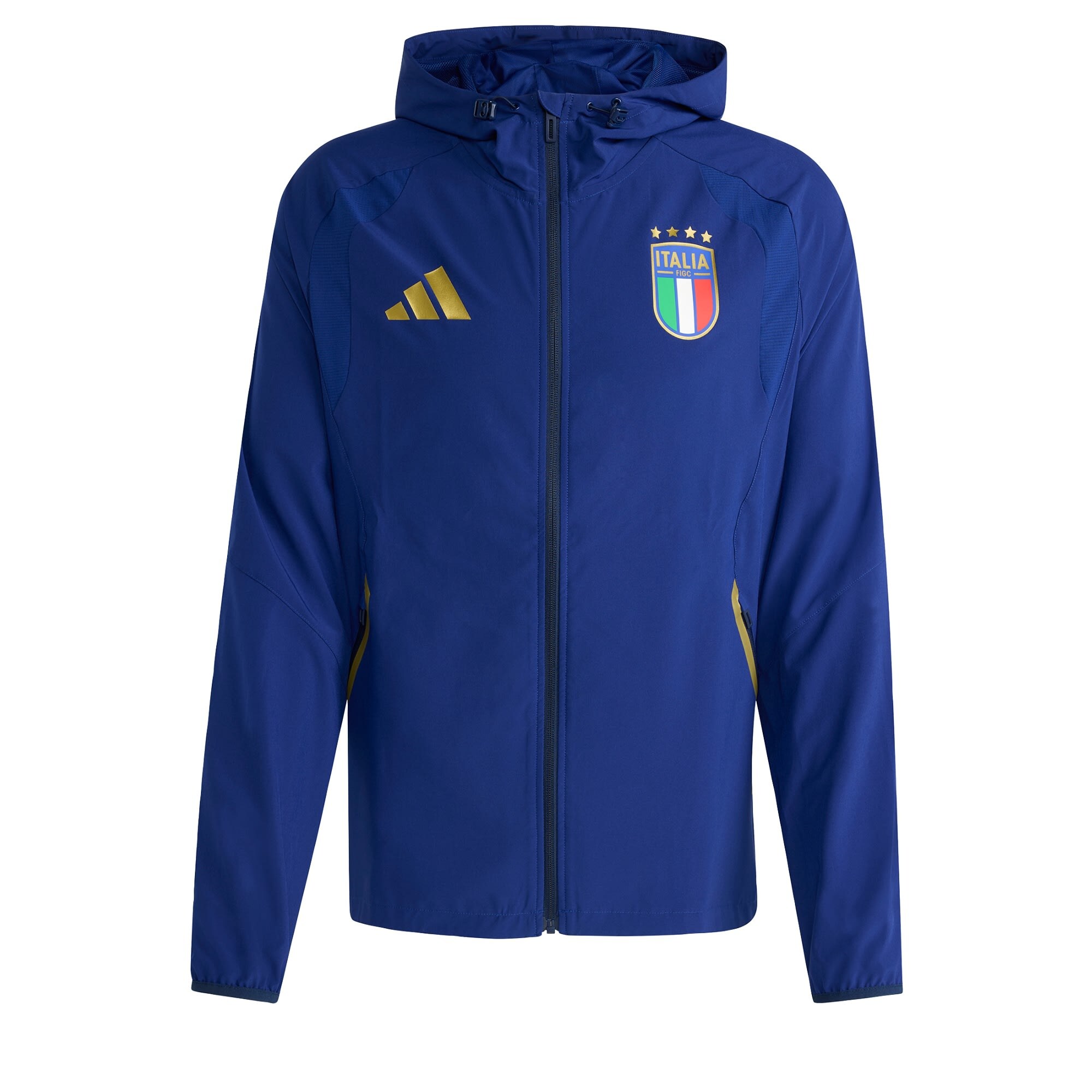 ADIDAS PERFORMANCE Chaqueta de entretiempo 'Italy Tiro Travel Full Zip' azul
