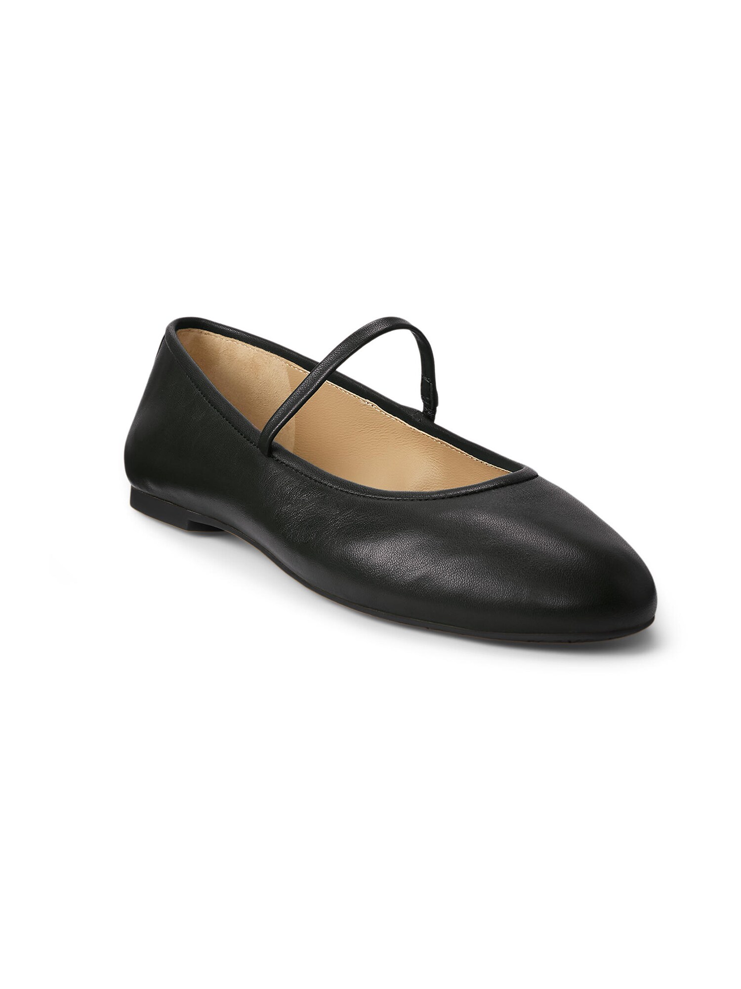 Lauren Ralph Lauren Balerini cu curea glezna 'JAYNA'  negru