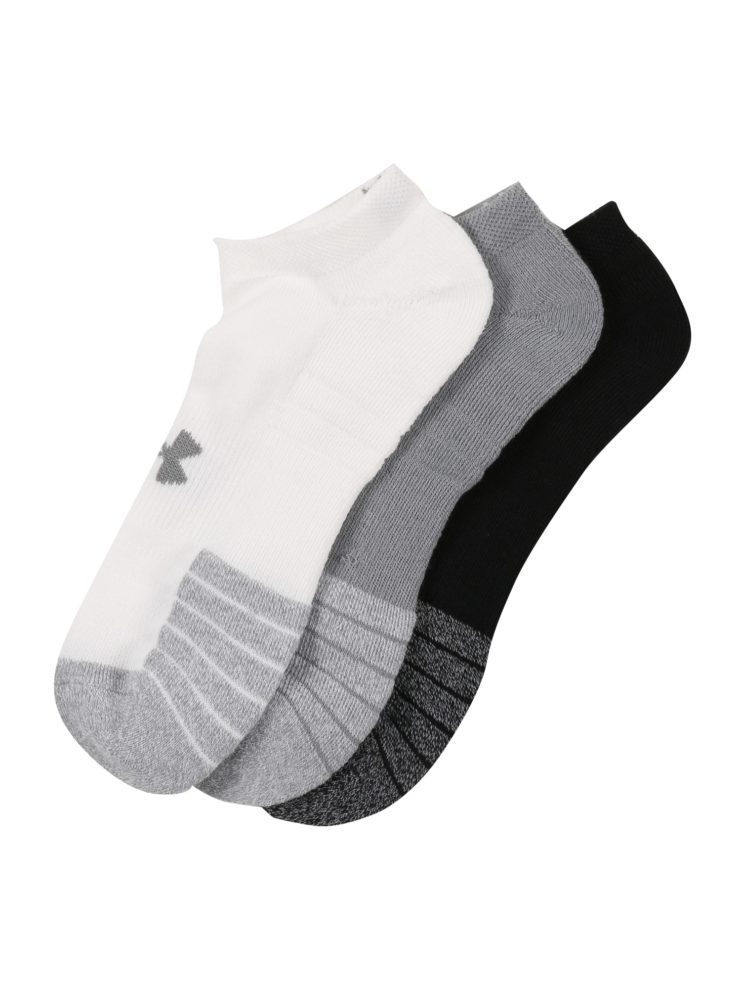 UNDER ARMOUR Športové ponožky  sivá / čierna / biela