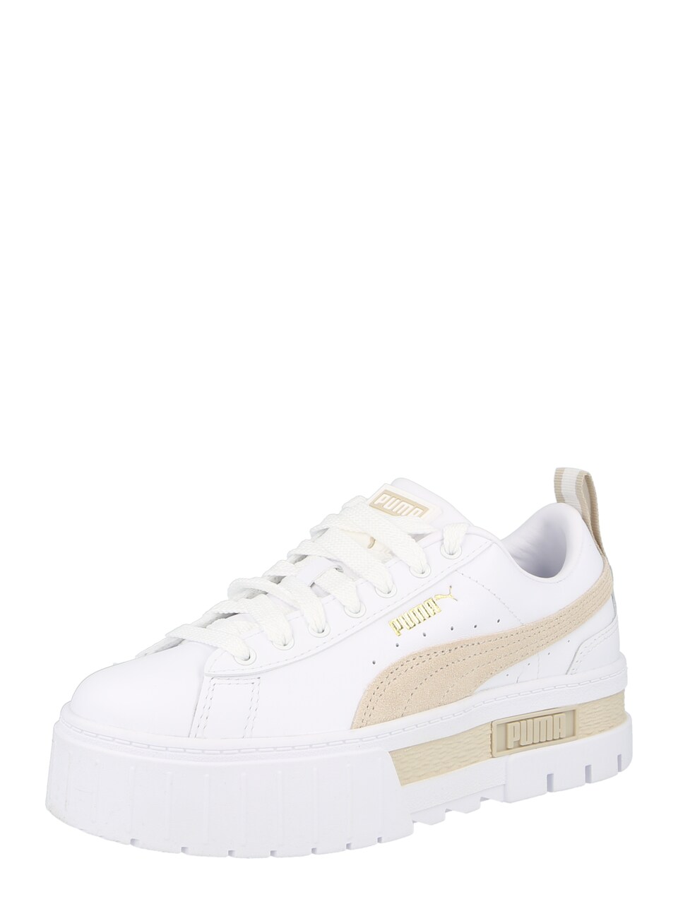 Låg sneaker 'Mayze' beige / guld