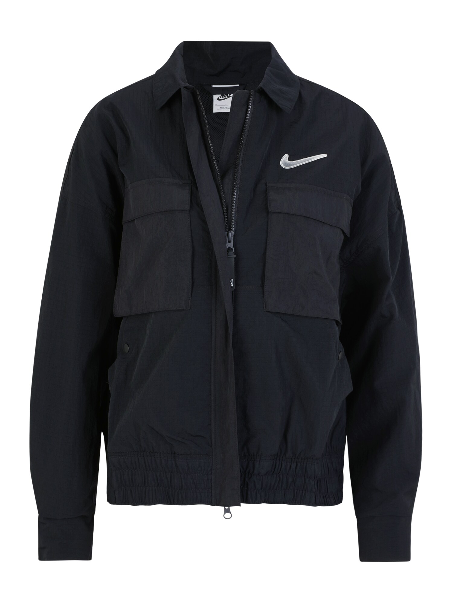 Nike Sportswear Prechodná bunda  čierna / biela