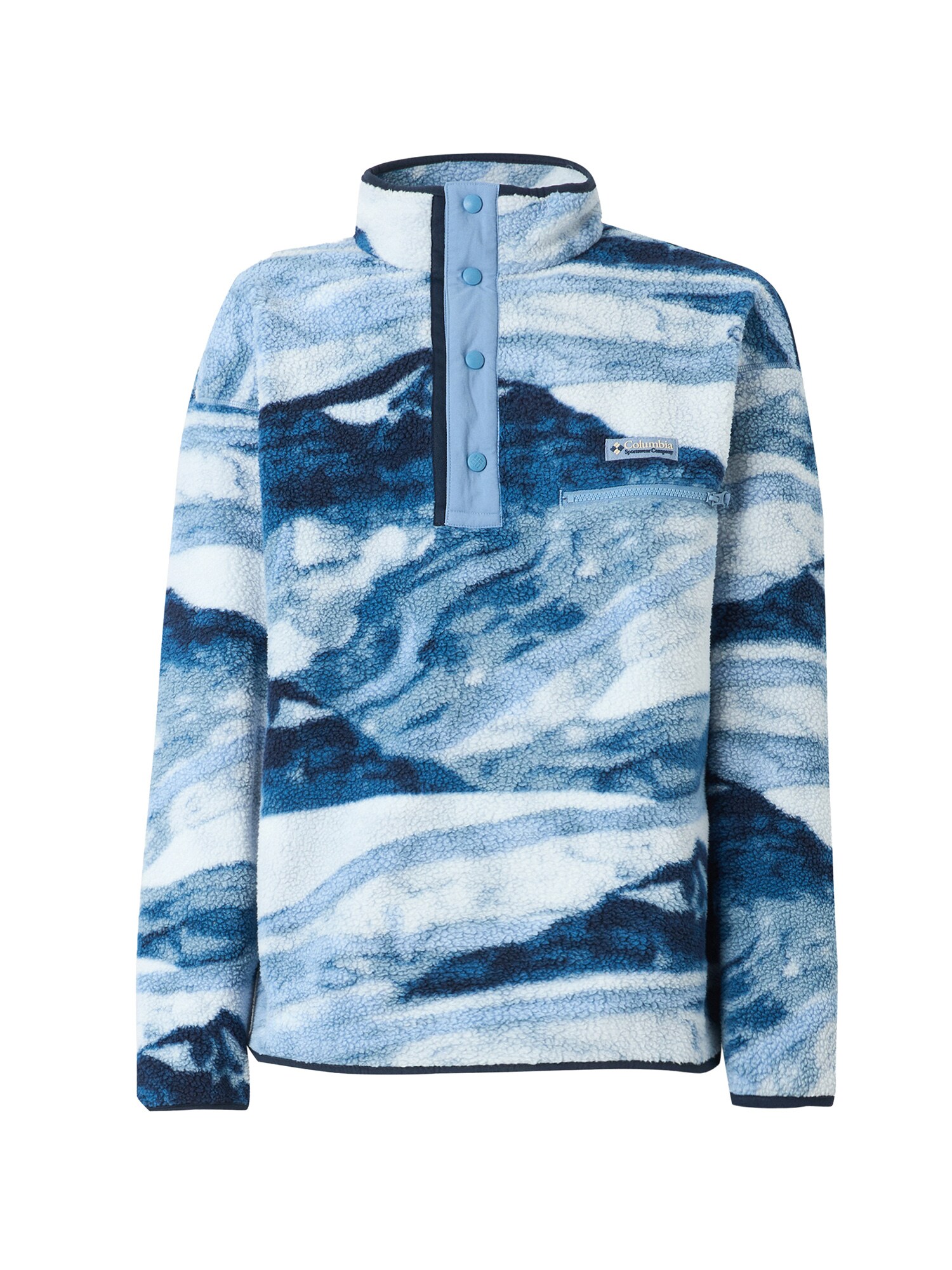 COLUMBIA Pulovere sport Helvetia™ II albastru / albastru marin / albastru pastel / alb