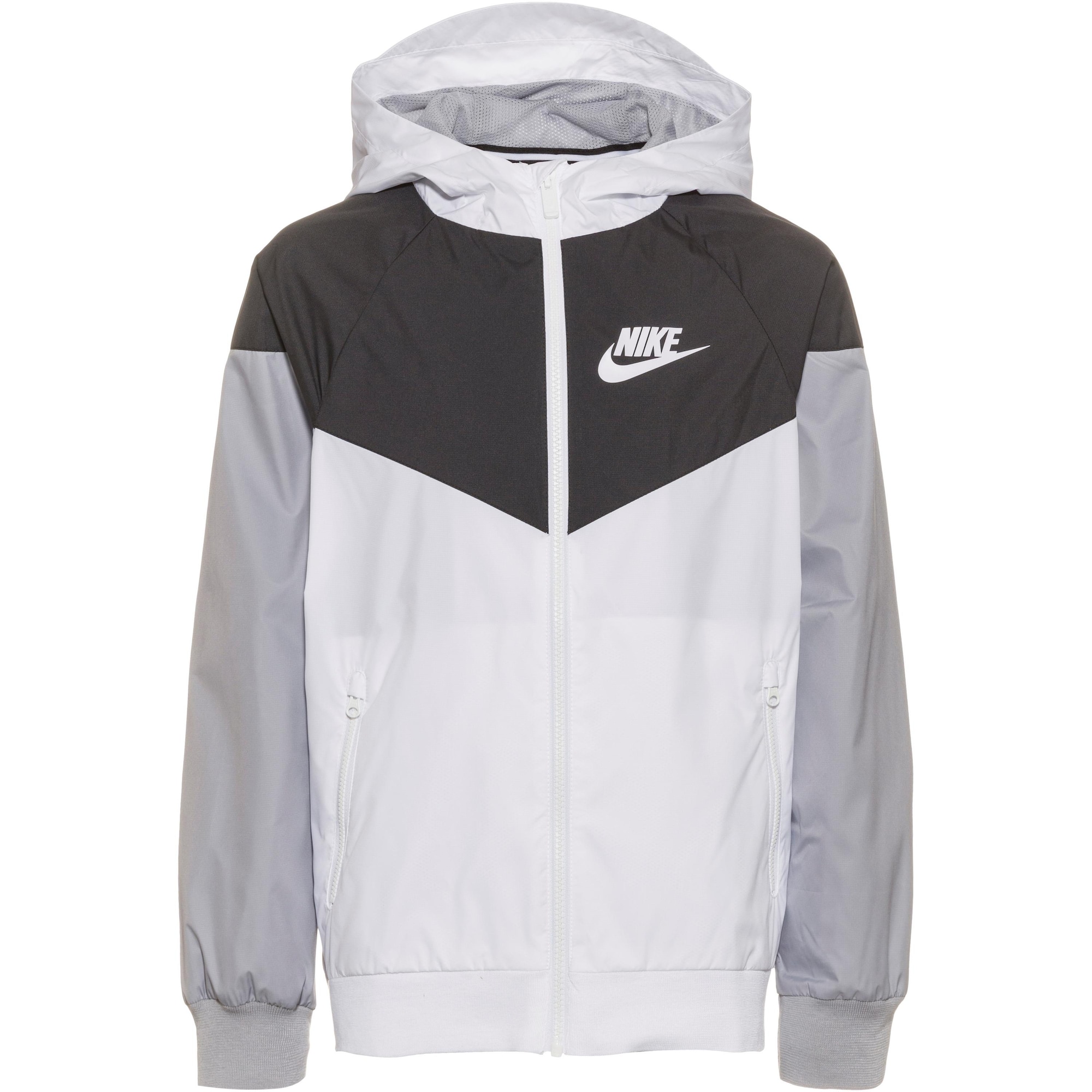 Nike Sportswear Prehodna jakna  temno siva / črna / bela