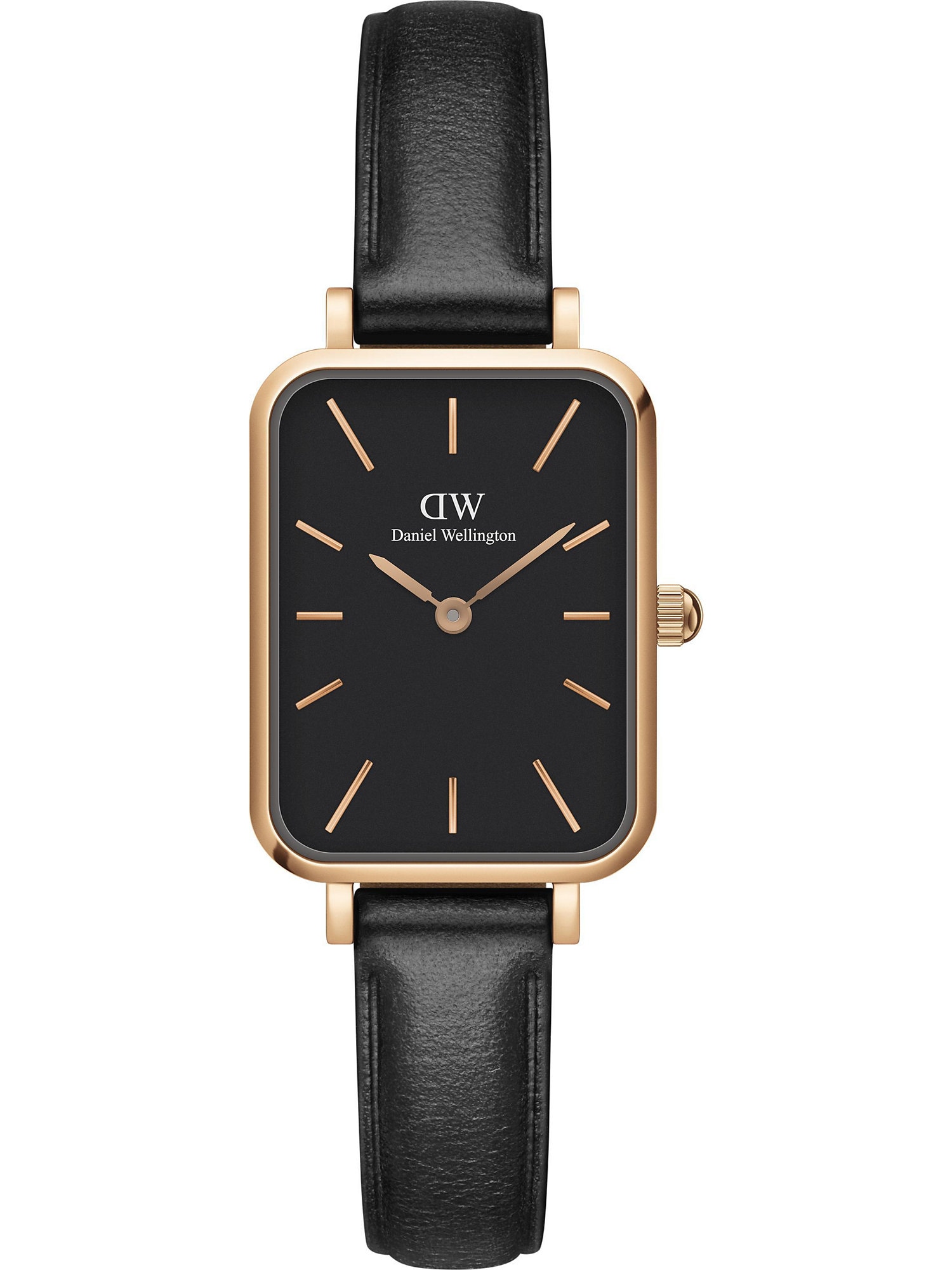 Daniel Wellington Analoginis (įprasto dizaino) laikrodis 'Quadro Pressed Sheffield RG Black' auksas / juoda