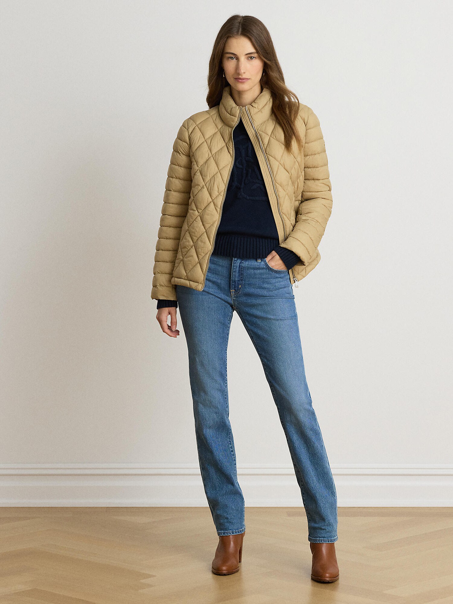 Lauren Ralph Lauren Chaqueta de entretiempo camelo – imagen 4