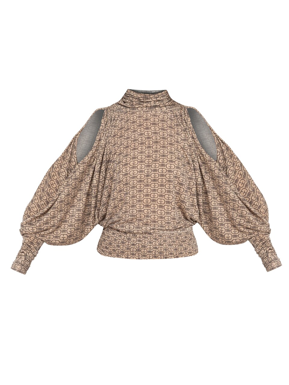 Blus 'MOCHA MOUSSE LOGO'