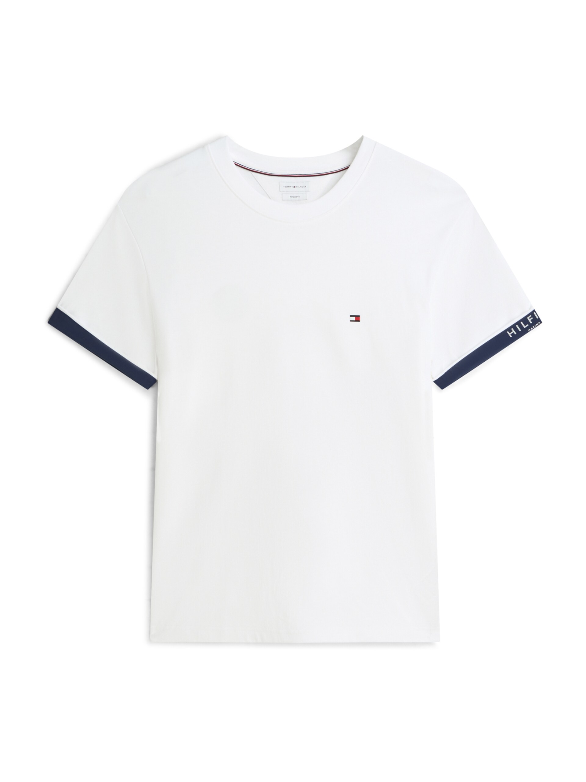 TOMMY HILFIGER T-shirt marinblå / körsbärsröd herr