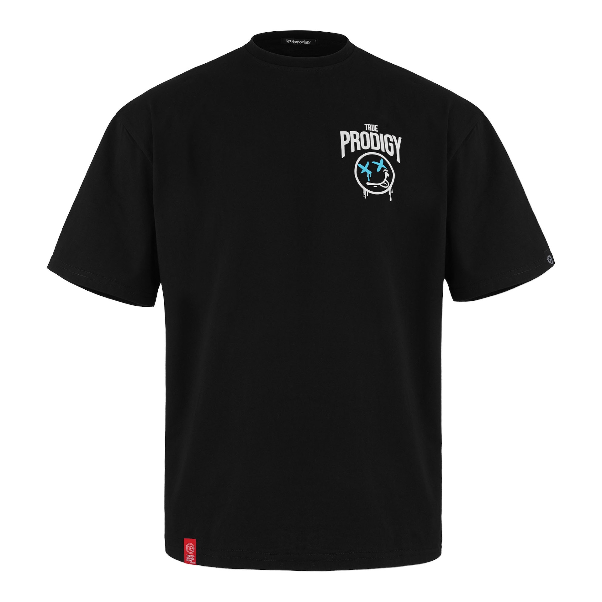 Trueprodigy T-shirt 'Kenji F' blå / röd / svart dam