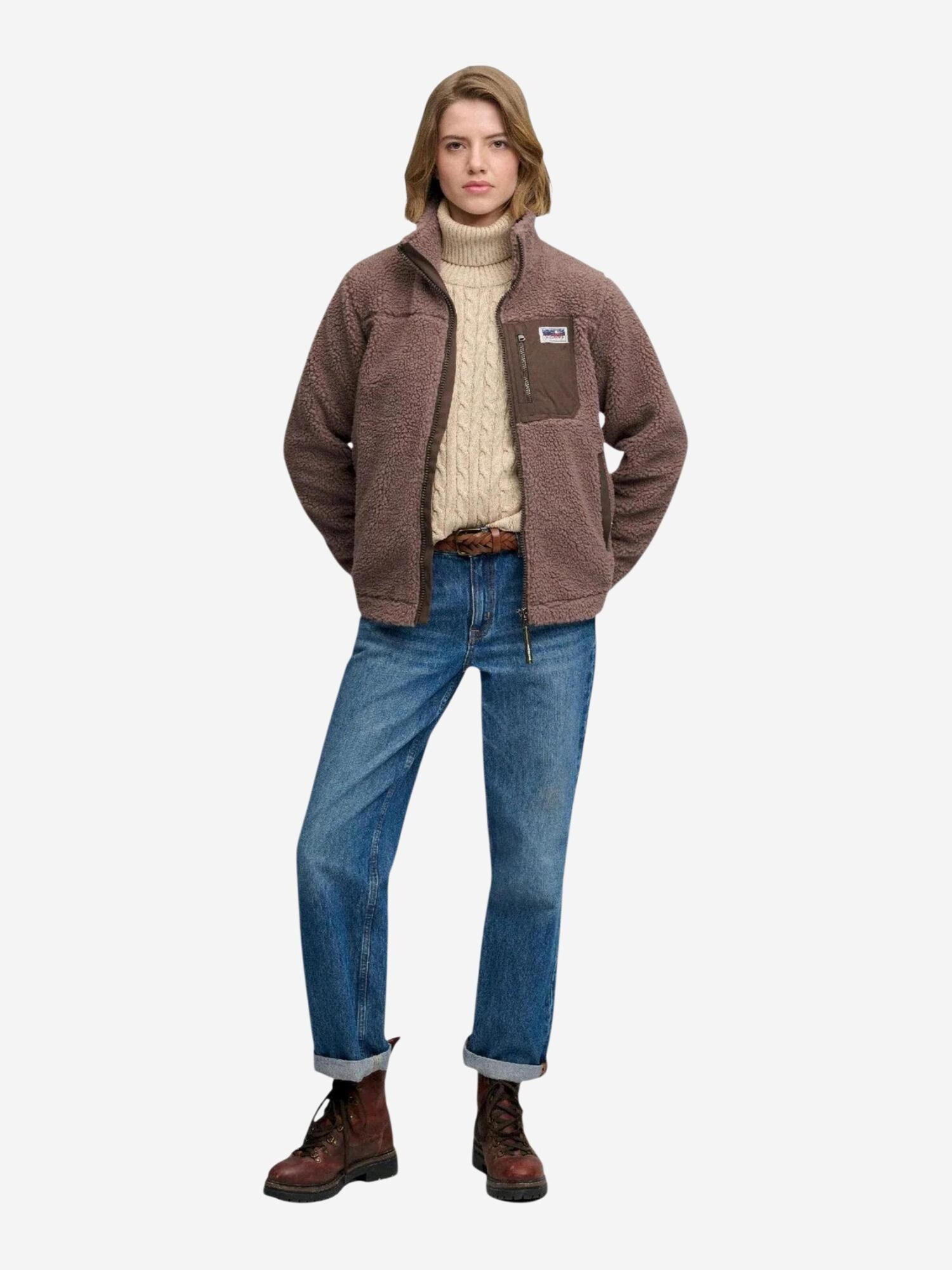 Superdry Sudadera Con Cremallera Heritage Through Fleece