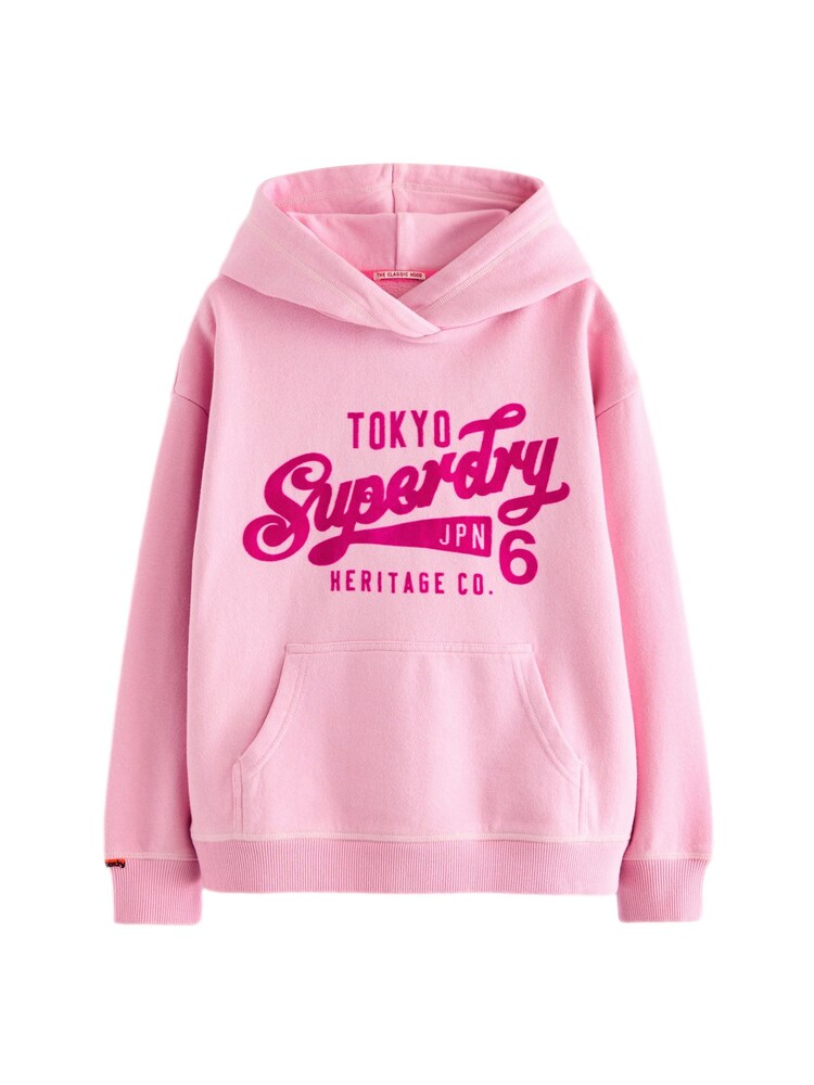 Superdry Sweatshirt Mädchen Größe 122 rosa / dunkelpink