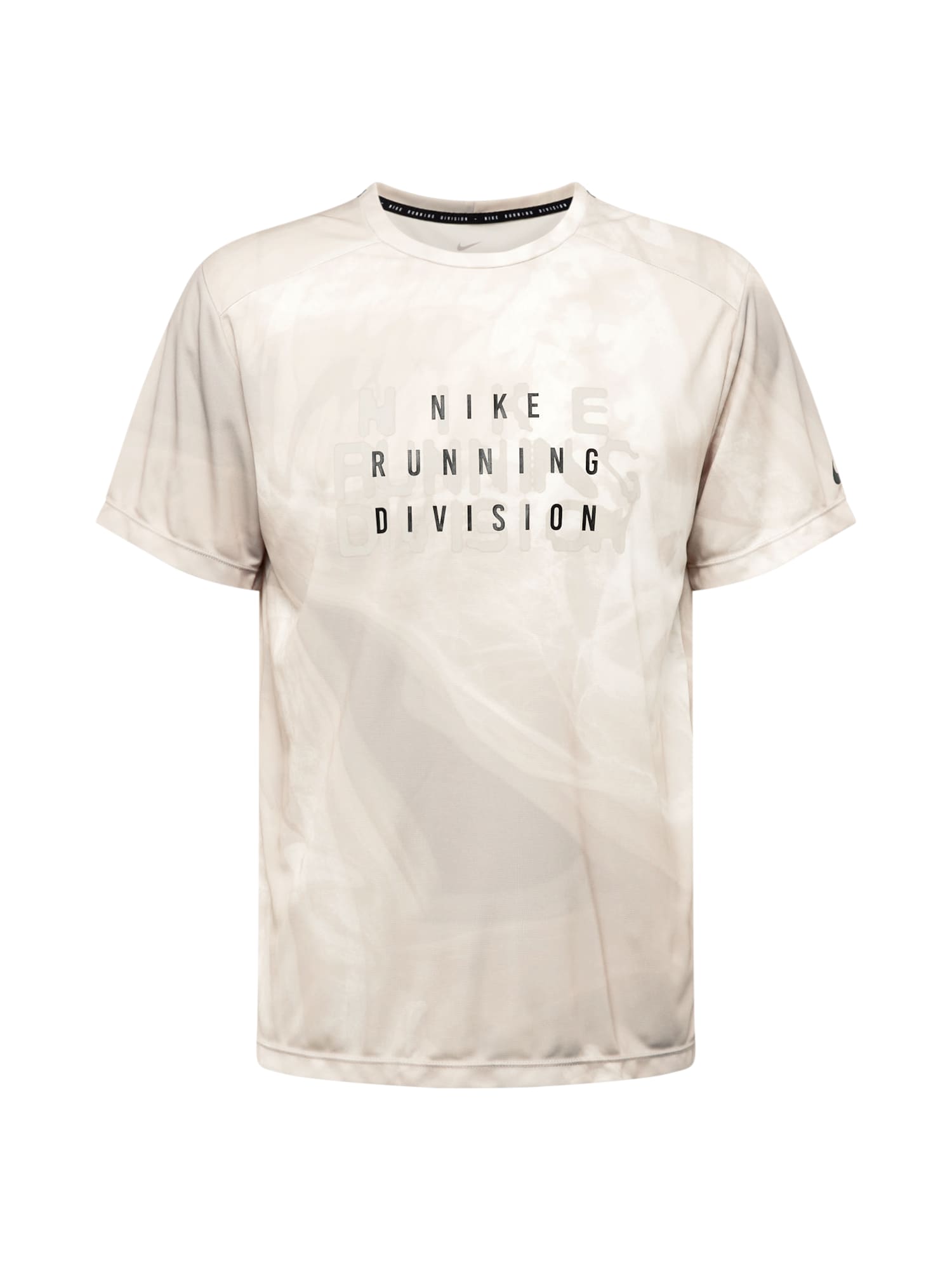 NIKE Funkčné tričko 'Run Division Rise 365'  svetlosivá / čierna / biela