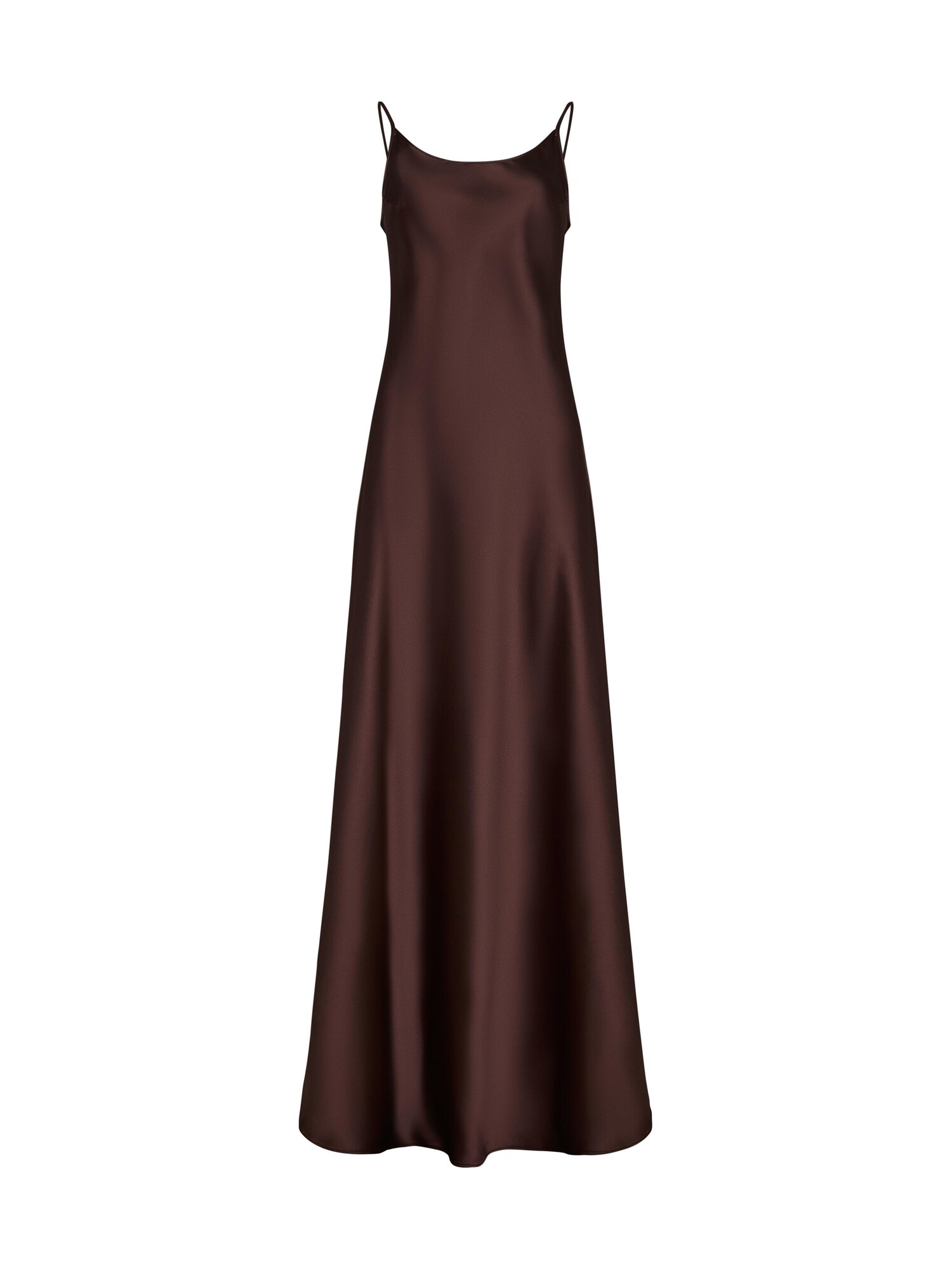 Serena Silueta Vestido 'Maxi satin slip dress 'Serene'' chocolate