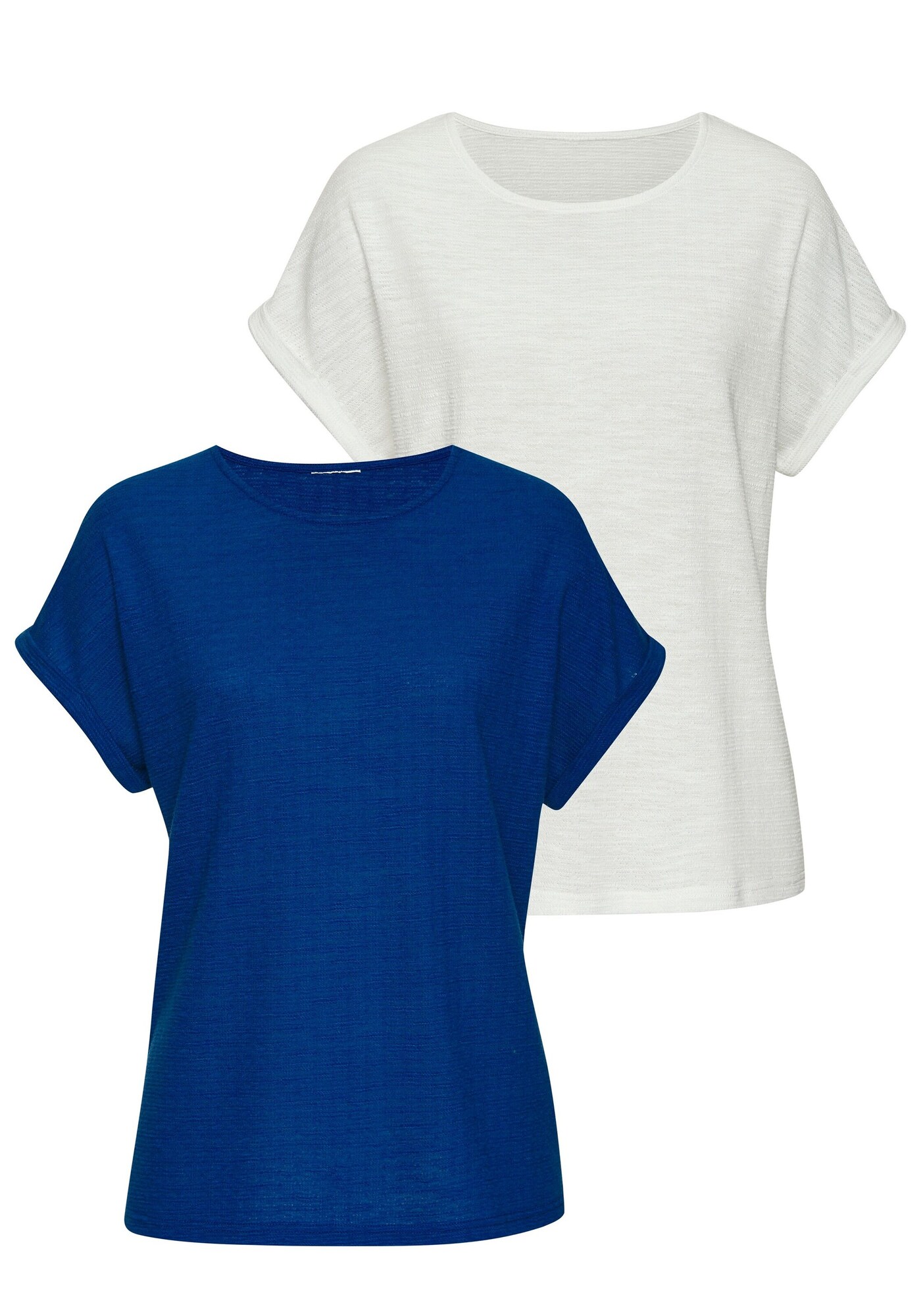 VIVANCE Tricou  albastru / alb natural