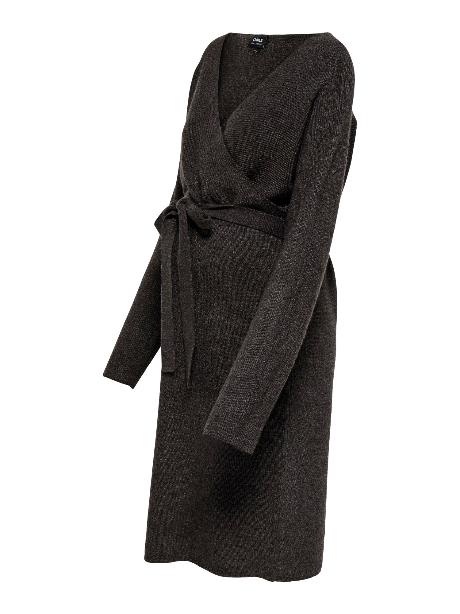 Only Maternity Rochie tricotat OLMMARY ciocolatiu