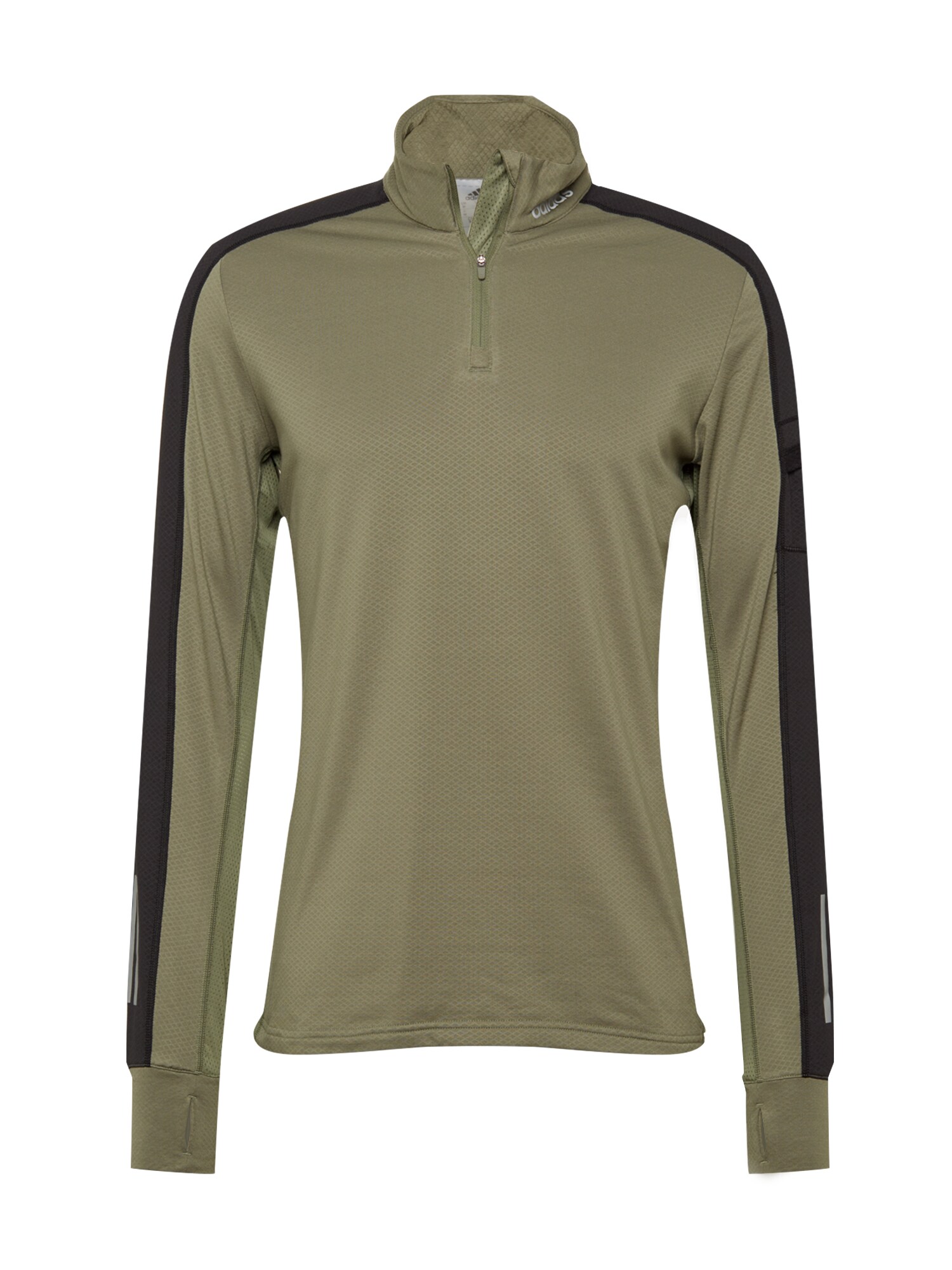 ADIDAS PERFORMANCE Sportiniai marškinėliai  alyvuogių spalva / juoda / šviesiai pilka