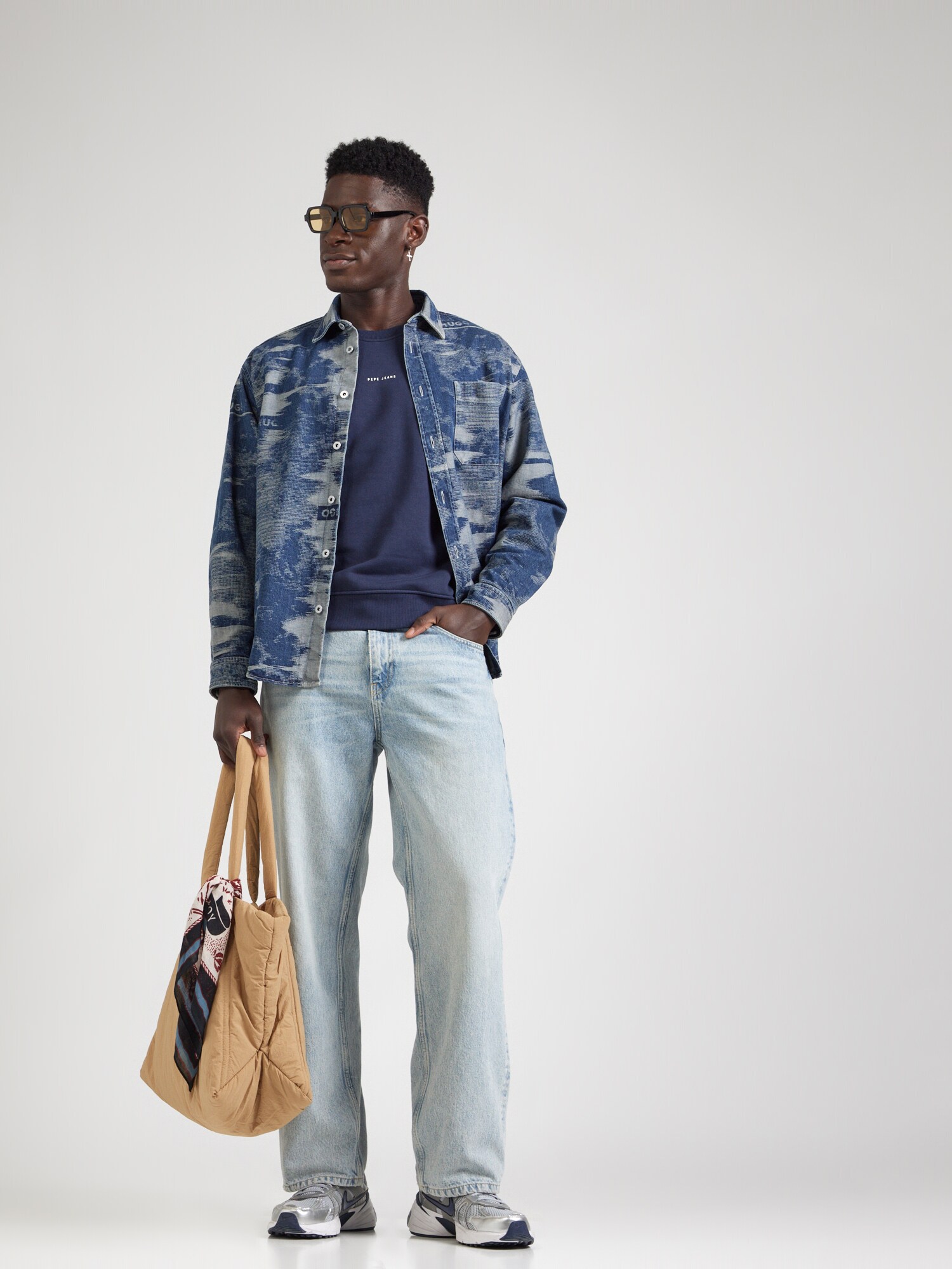 Pepe Jeans Bluză de molton  bleumarin