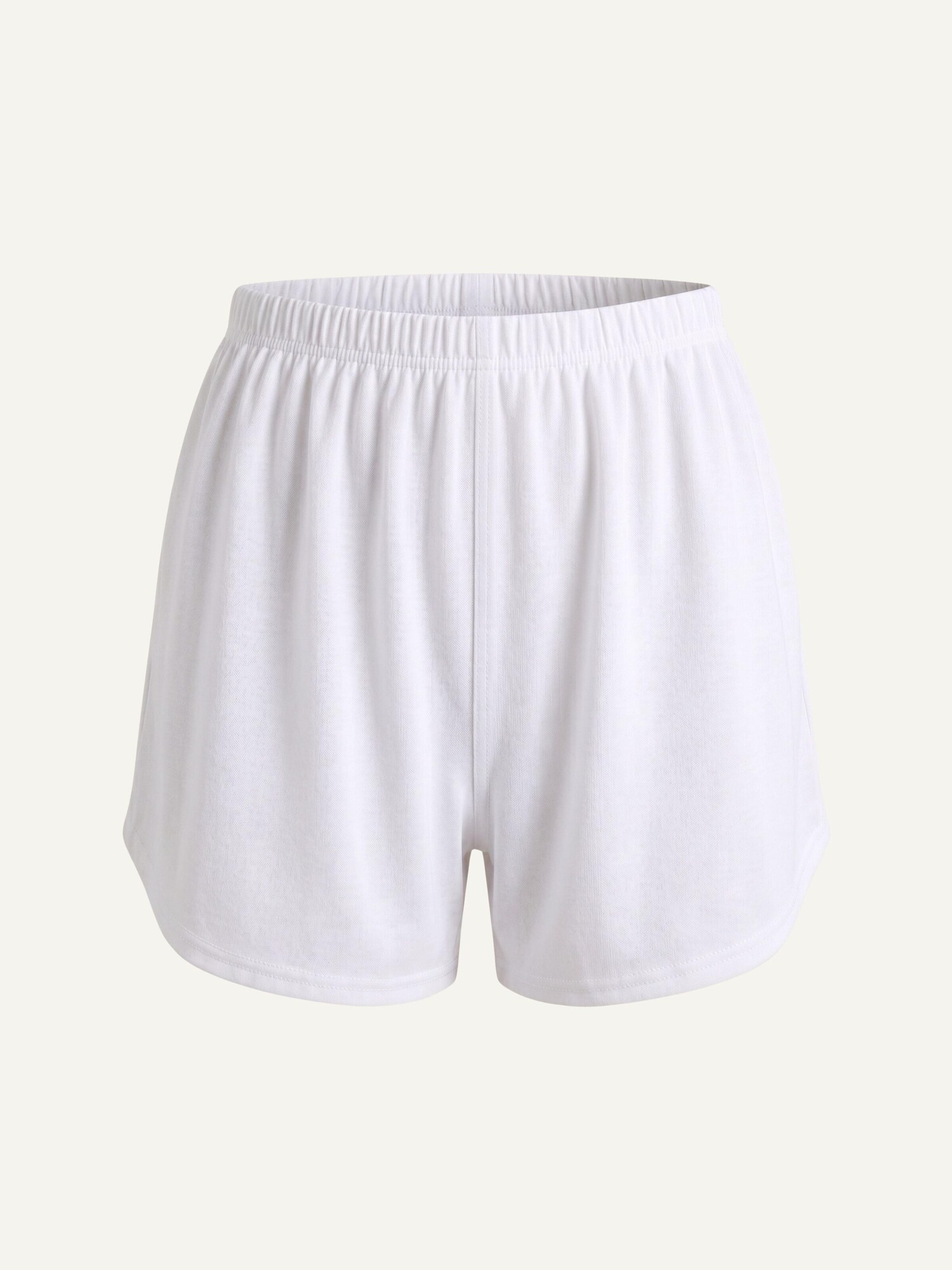ZUBEK Pijama 'Seaweed Pyjama Shorts - White'  beige