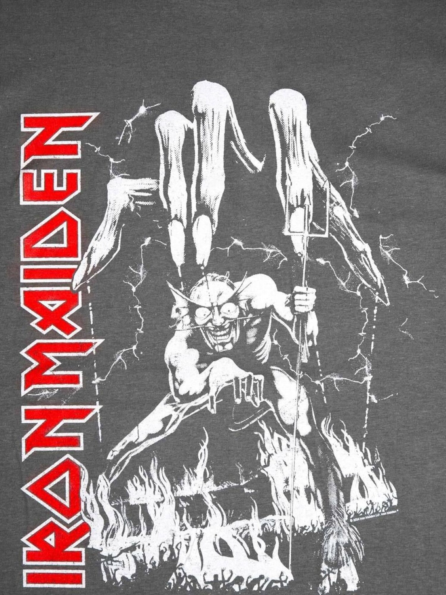 Iron Maiden Sudadera 'Iron maiden Iron maiden Number Of The Beast Hand  Sweatshirt Sweatshirt'  gris – imagen 4