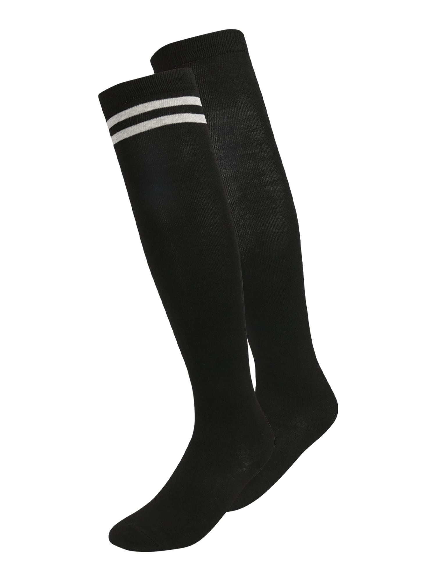 Urban Classics Čarape preko koljena  siva / crna