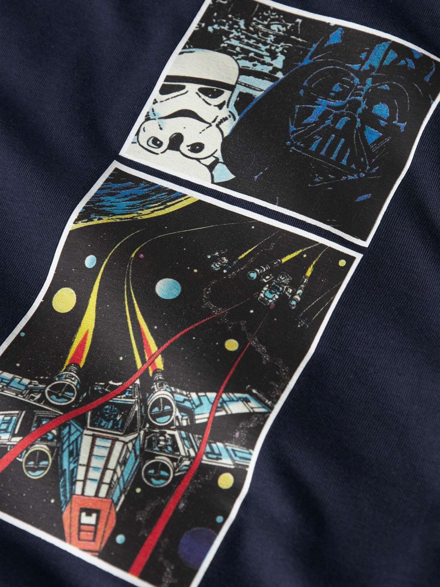 NAME IT Camiseta 'Star Wars'  azul / navy / amarillo / rojo – imagen 3