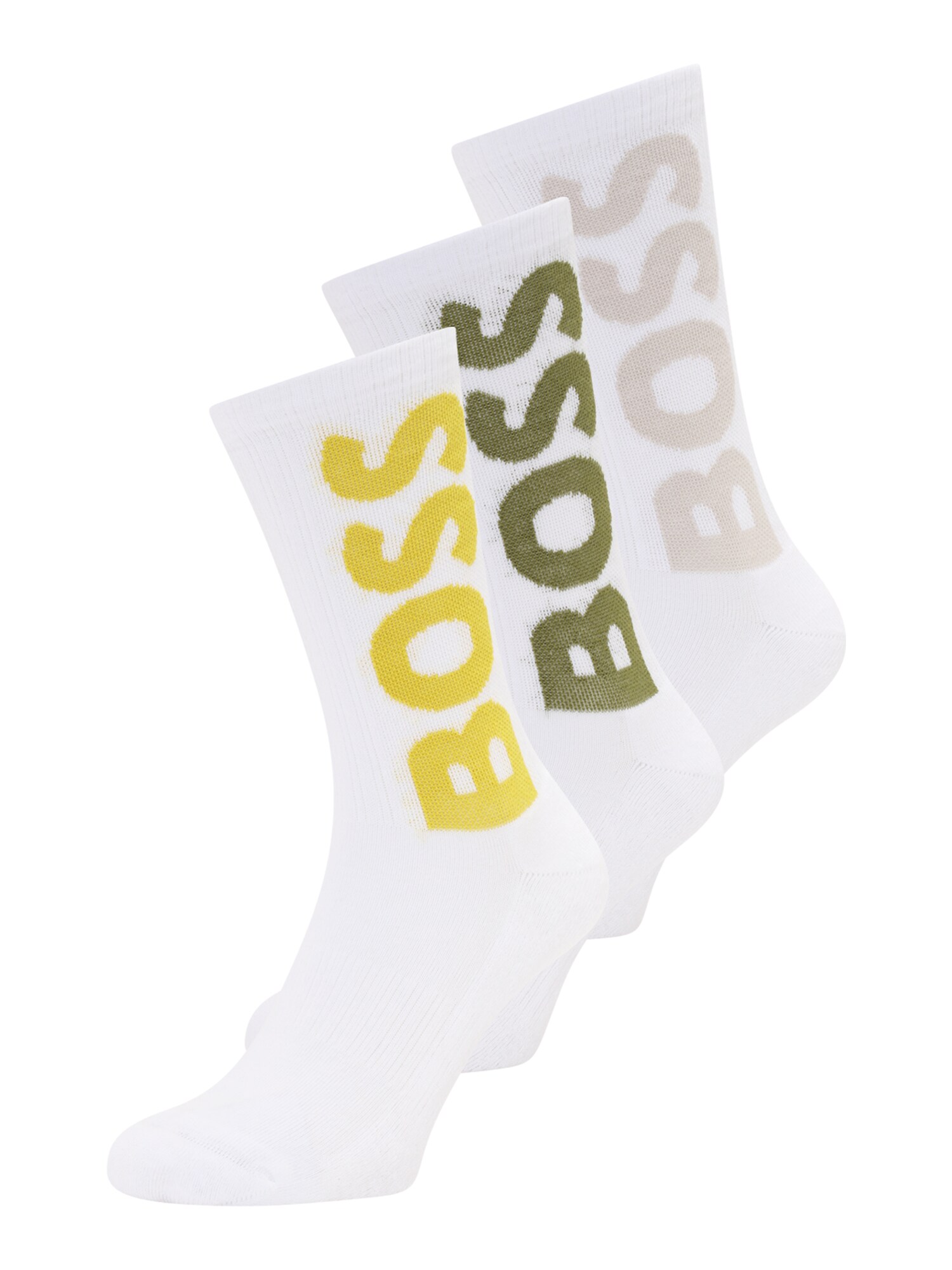 BOSS Zokni  bézs / citrom / olíva / fehér akciós termékkép 1