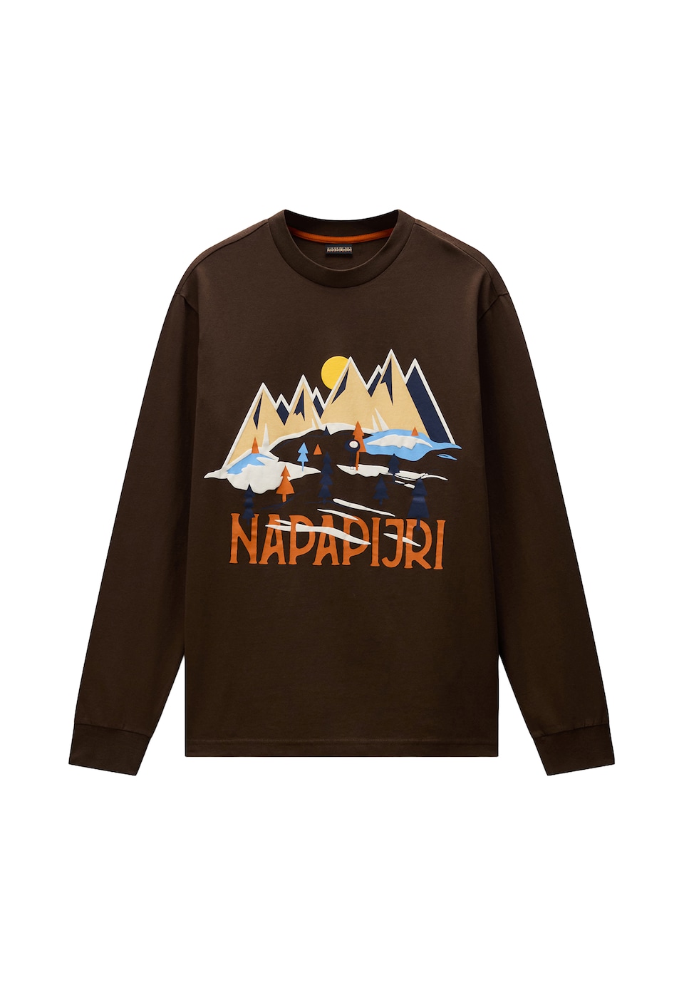 T-shirt marinblå / ljusblå / choklad