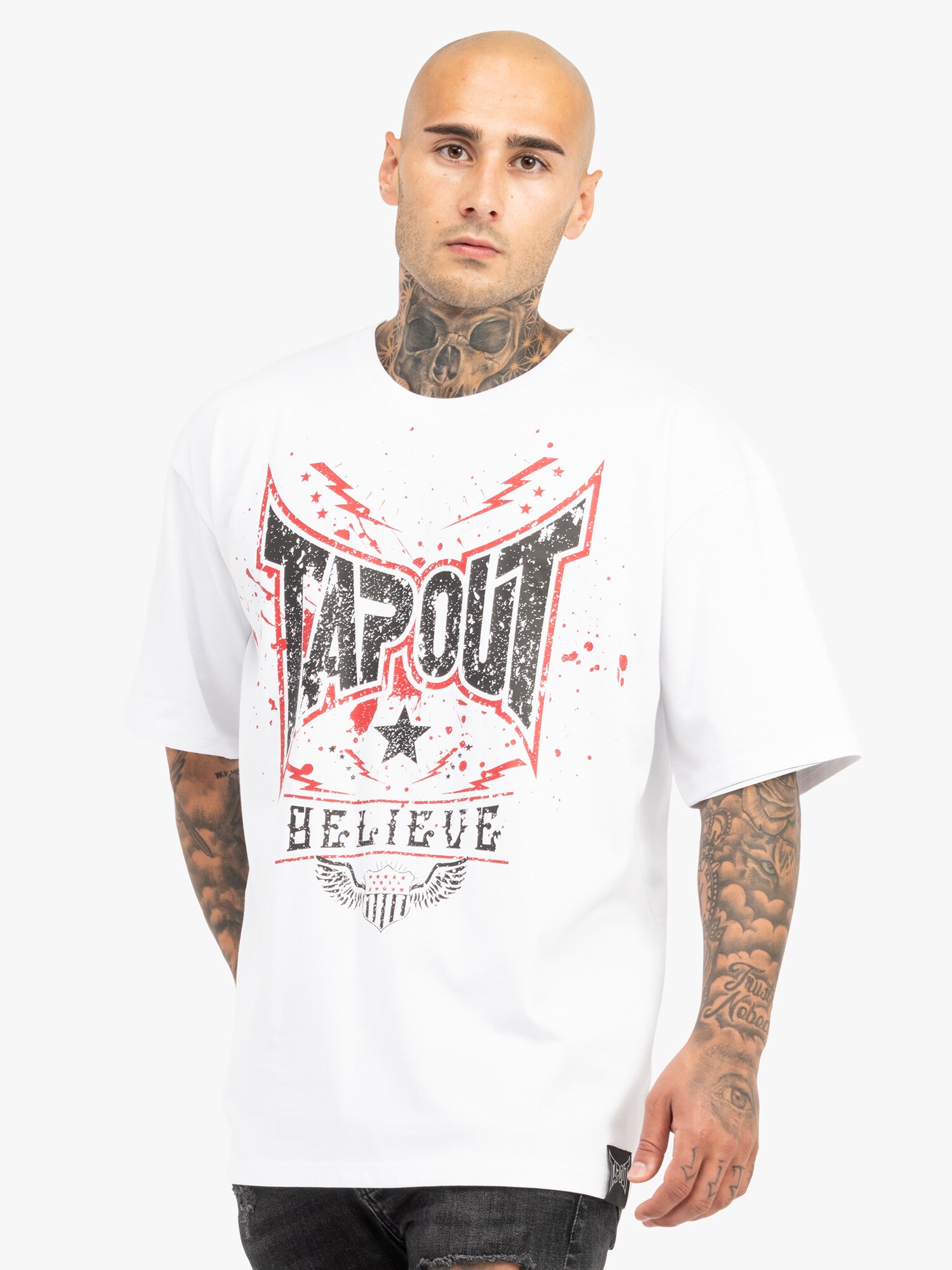 Tapout Póló 'DOYLEN '  piros / fekete / fehér termék 2. képe