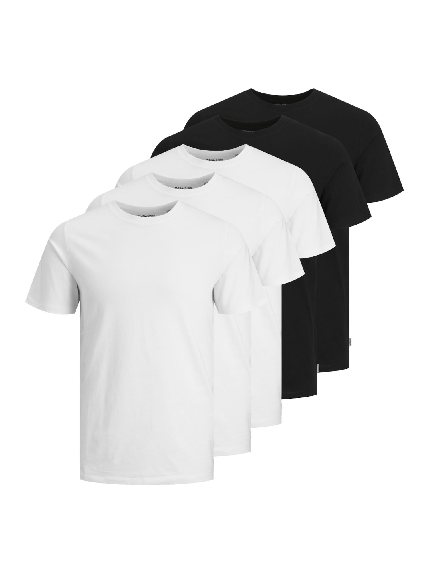 JACK & JONES Marškinėliai 'Essentials' juoda / balta